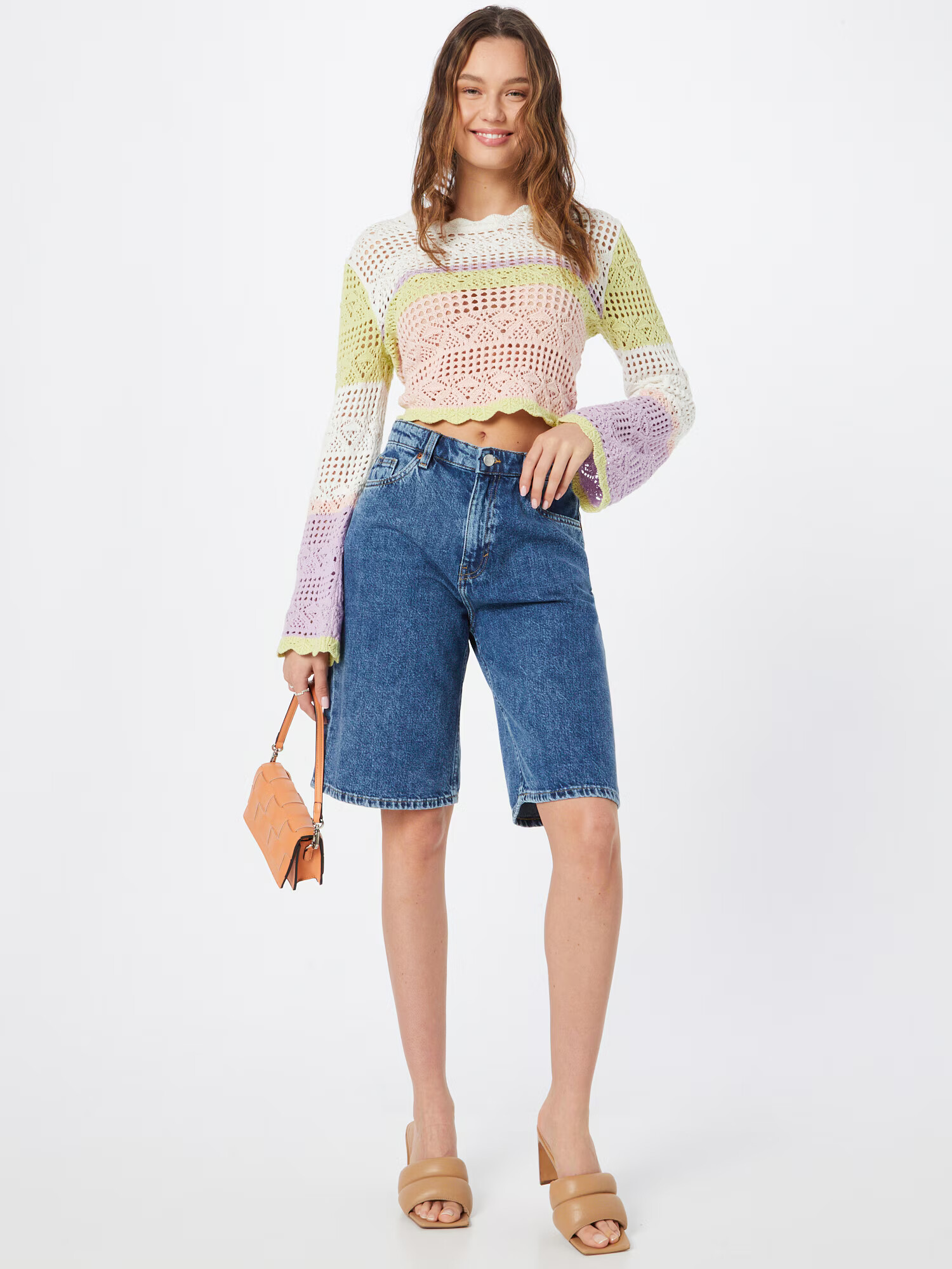 Monki Jeans albastru denim - Pled.ro