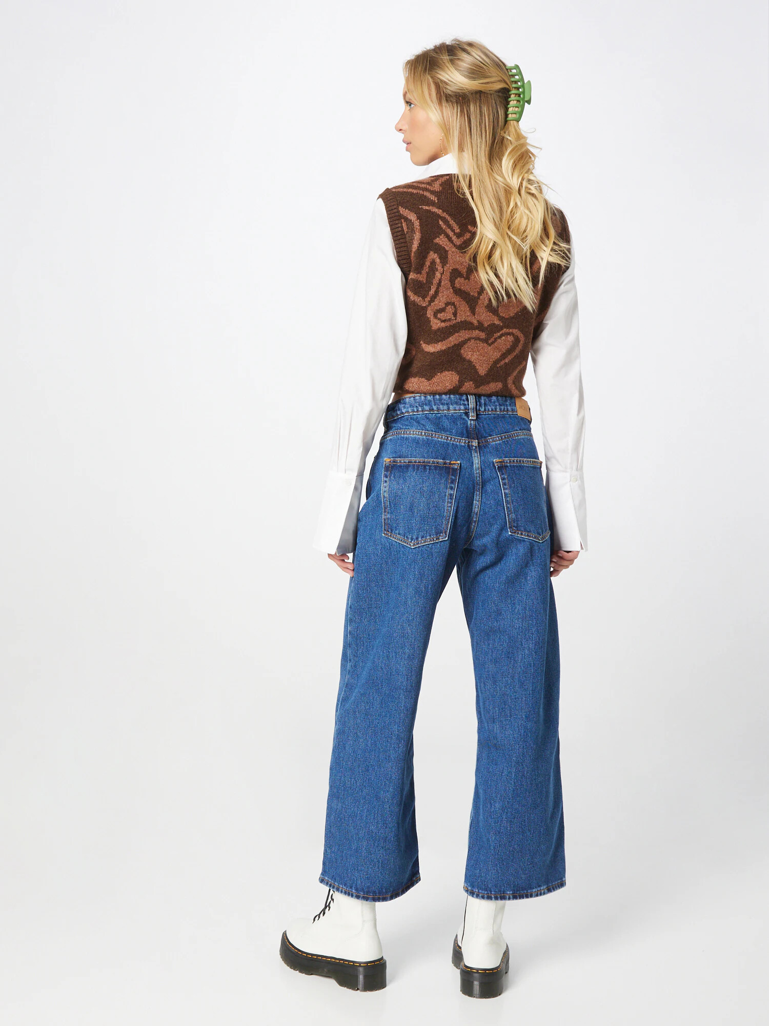 Monki Jeans albastru - Pled.ro