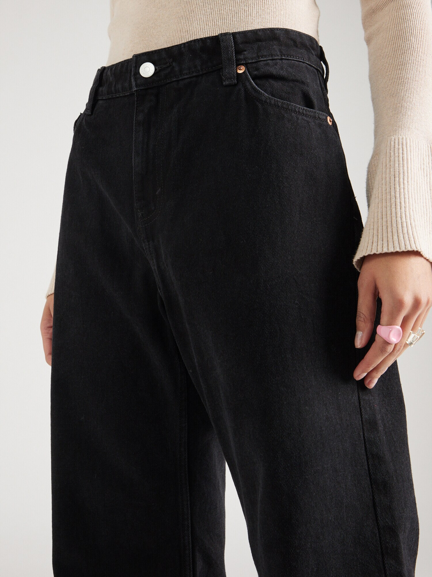 Monki Jeans negru - Pled.ro