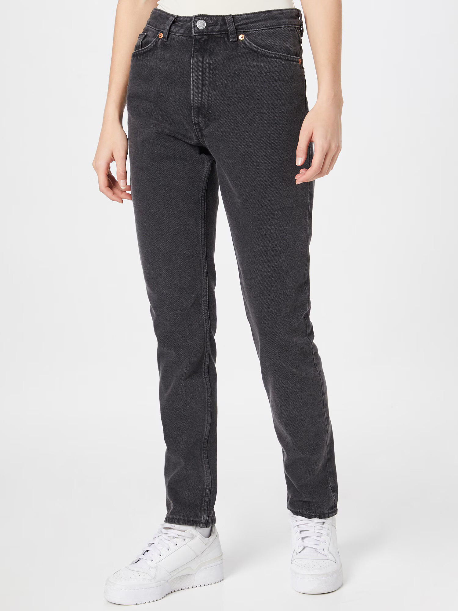 Monki Jeans negru denim - Pled.ro