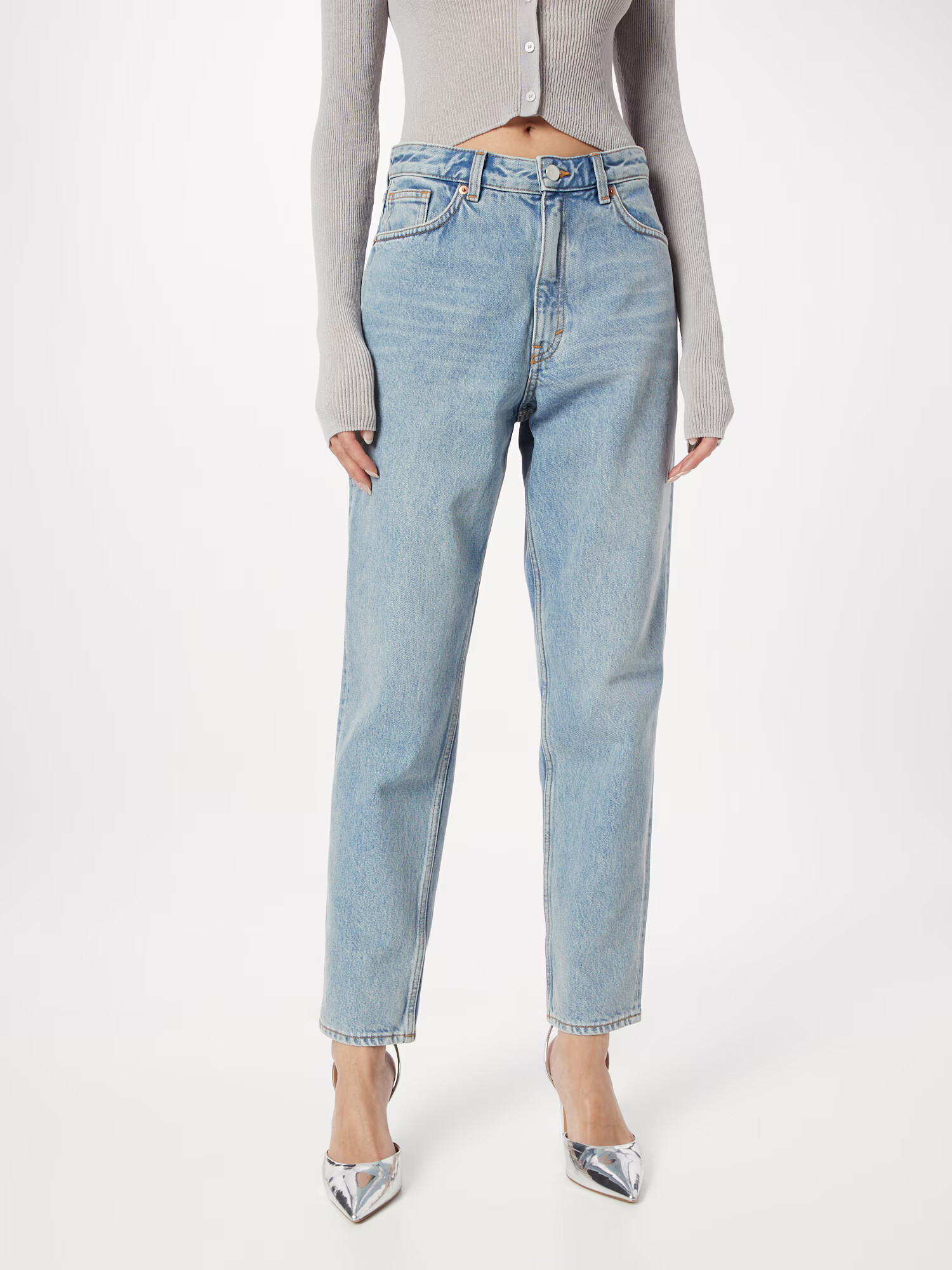 Monki Jeans albastru - Pled.ro