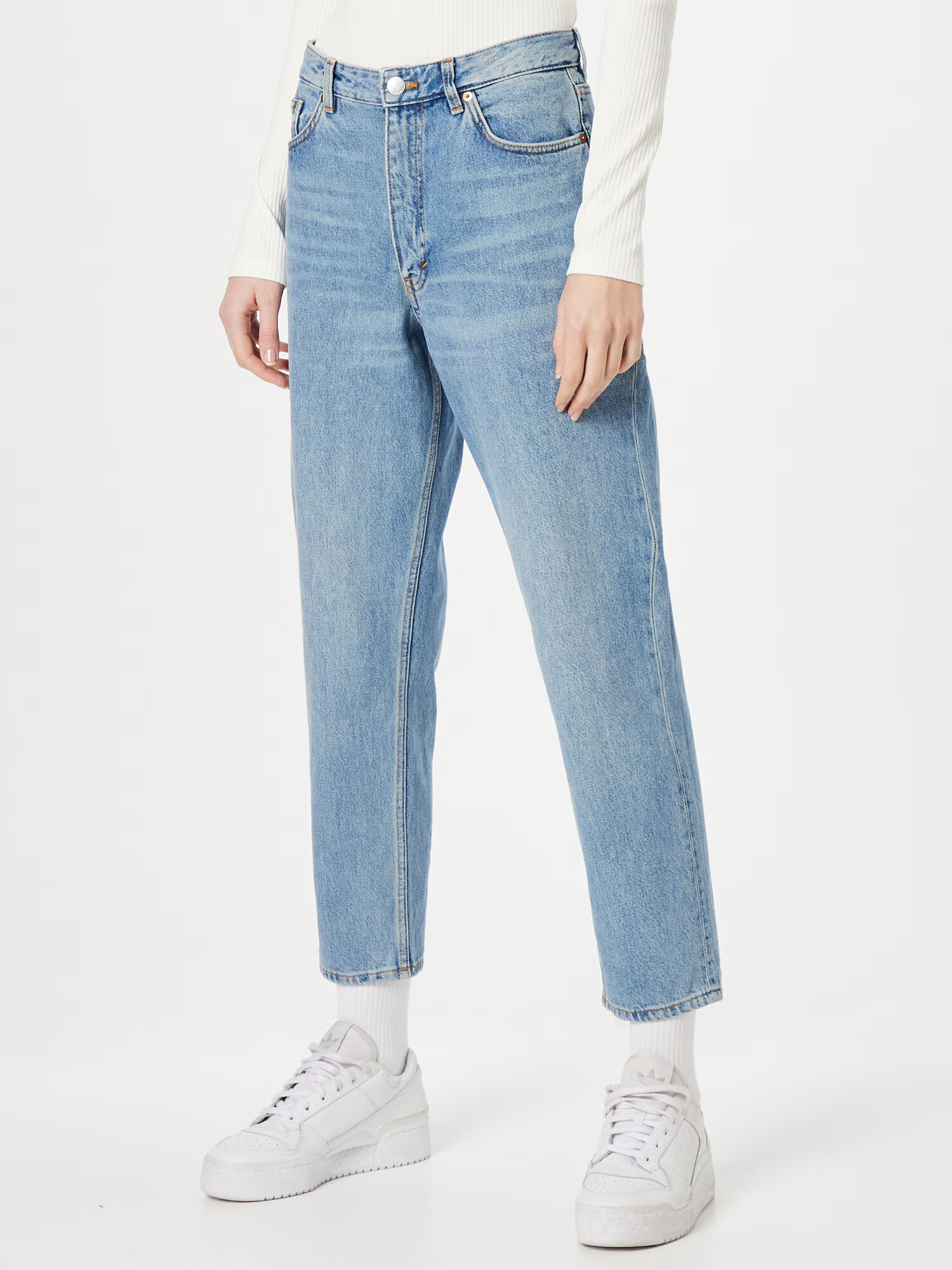 Monki Jeans albastru denim - Pled.ro