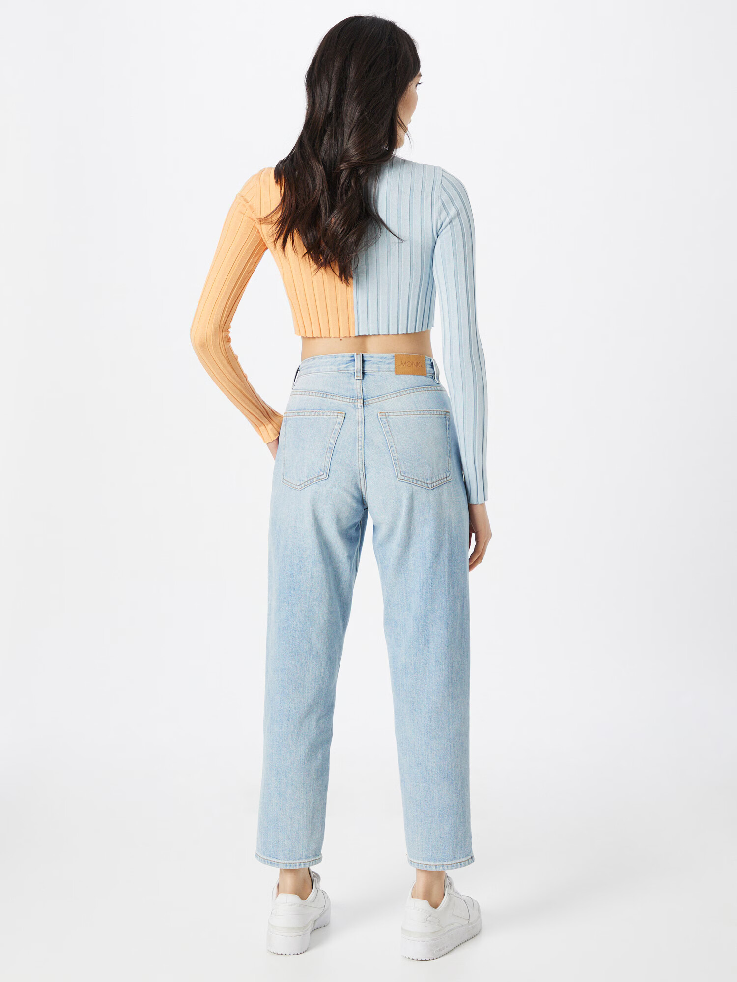 Monki Jeans albastru deschis - Pled.ro