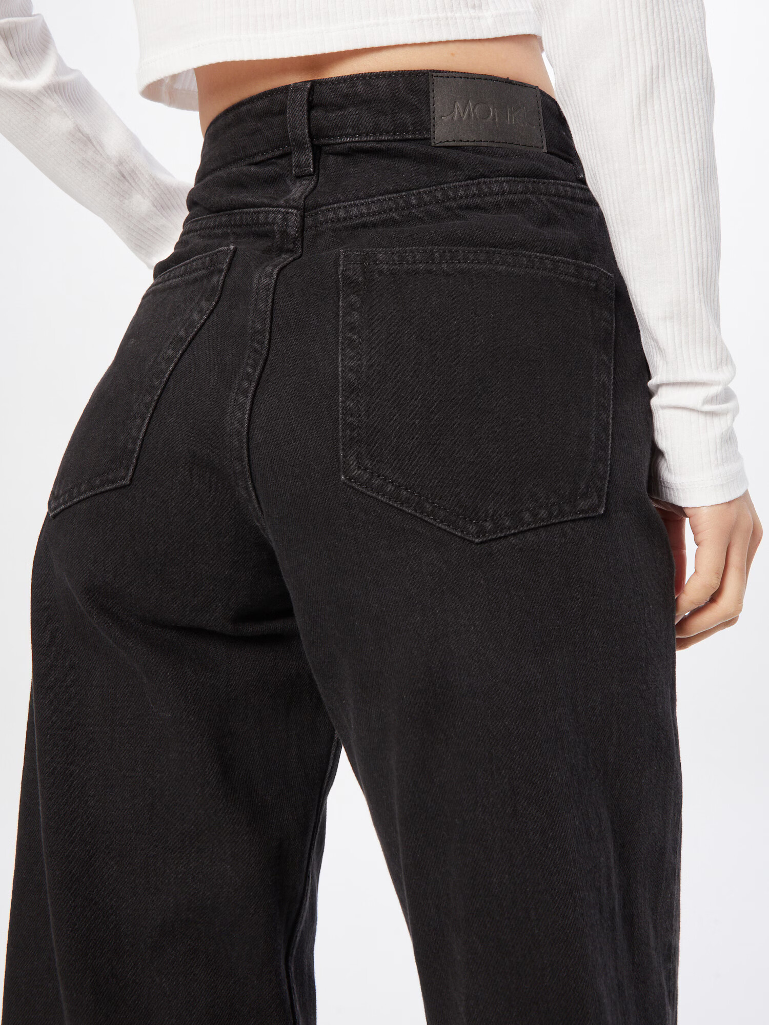 Monki Jeans negru denim - Pled.ro