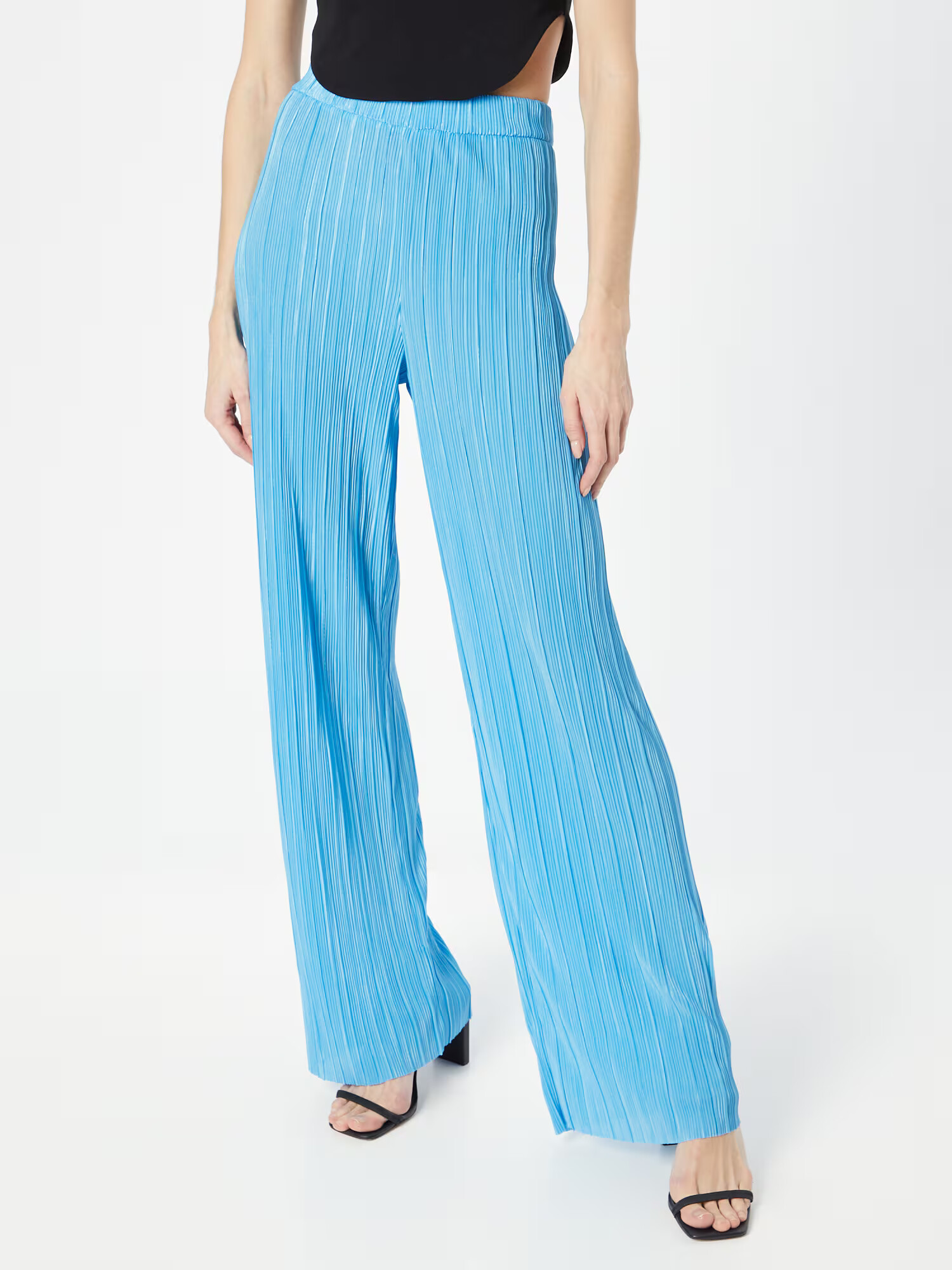 Monki Pantaloni albastru deschis - Pled.ro