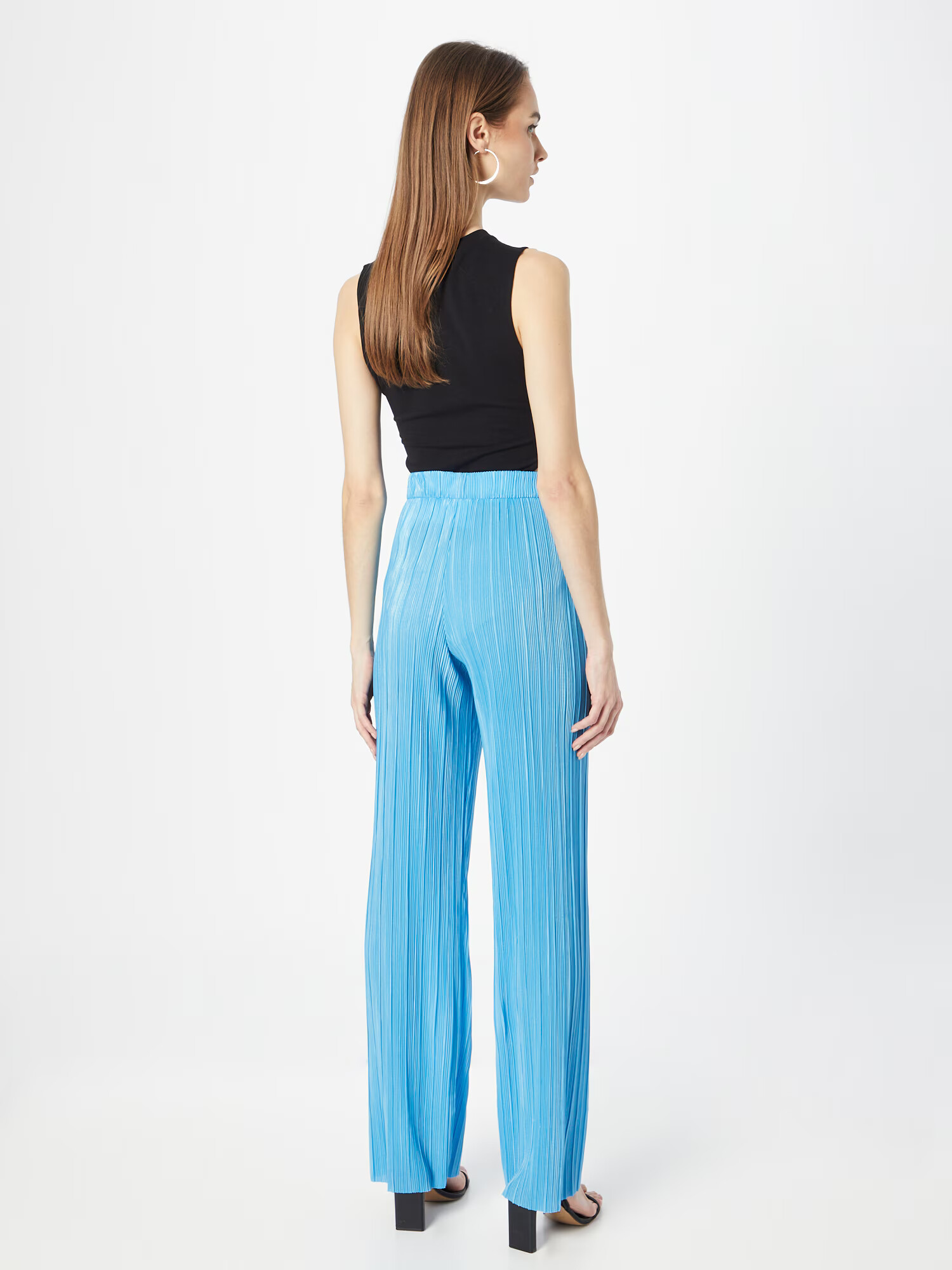 Monki Pantaloni albastru deschis - Pled.ro