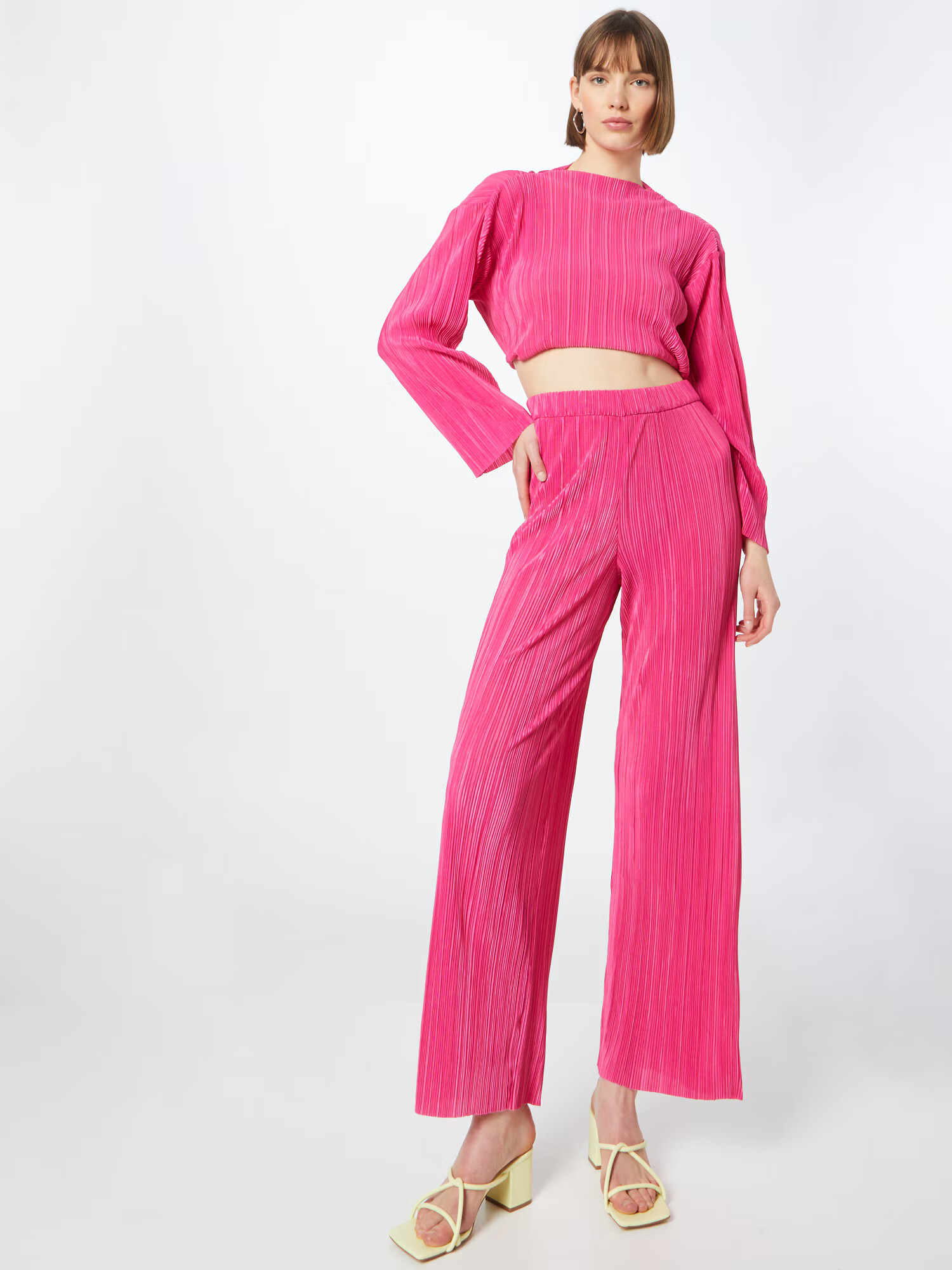 Monki Pantaloni roz - Pled.ro