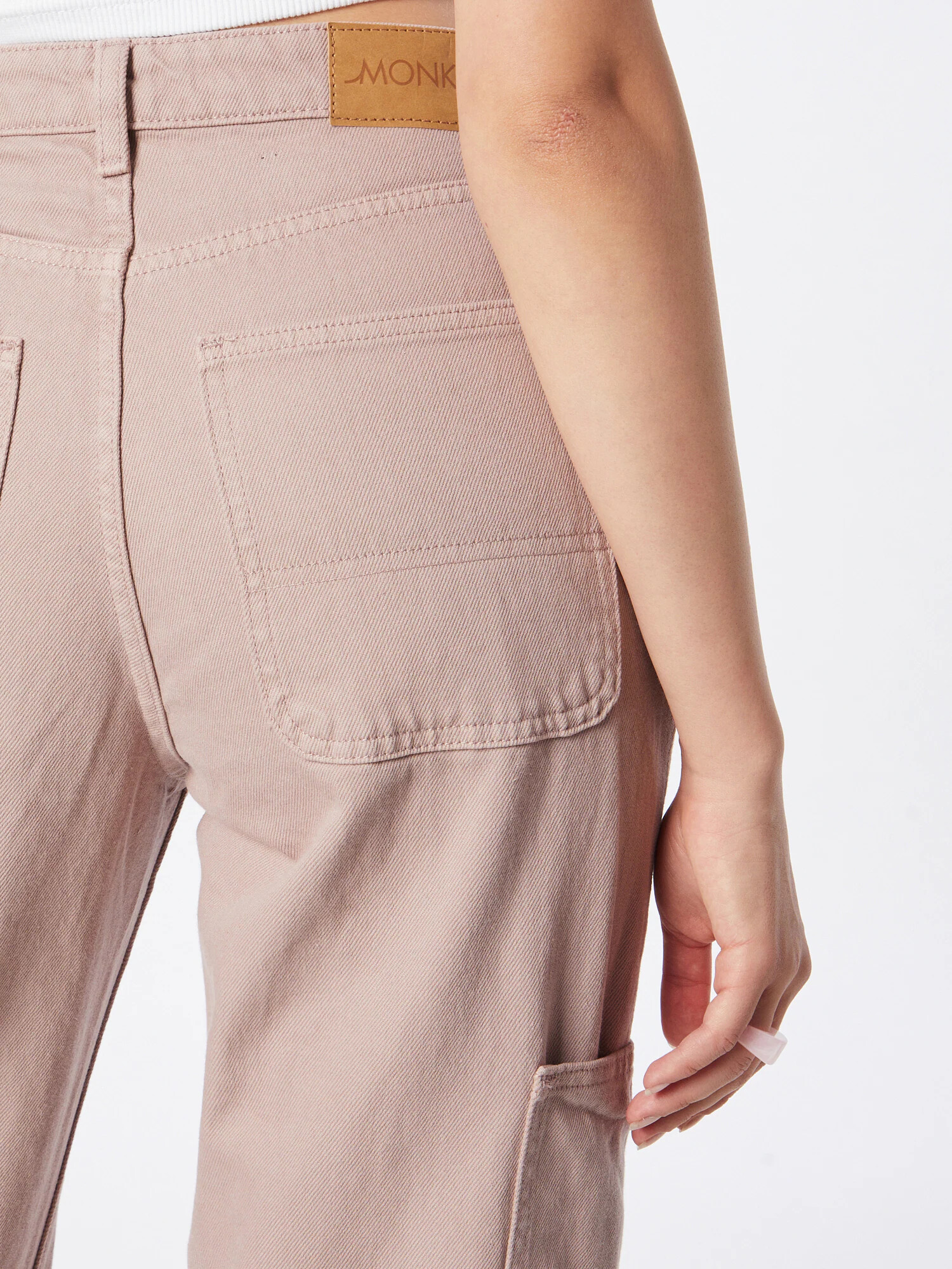 Monki Pantaloni eleganți mauve - Pled.ro