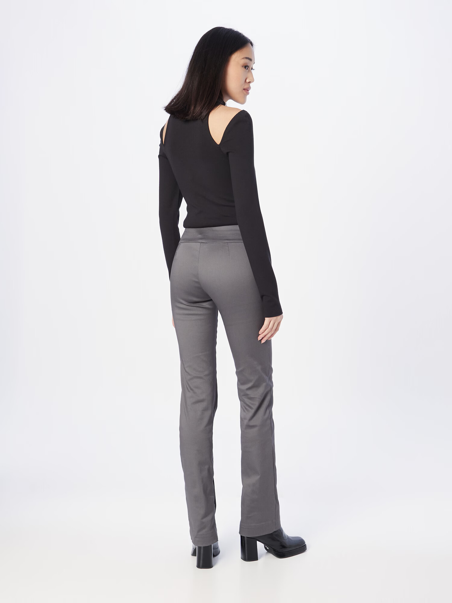 Monki Pantaloni gri - Pled.ro