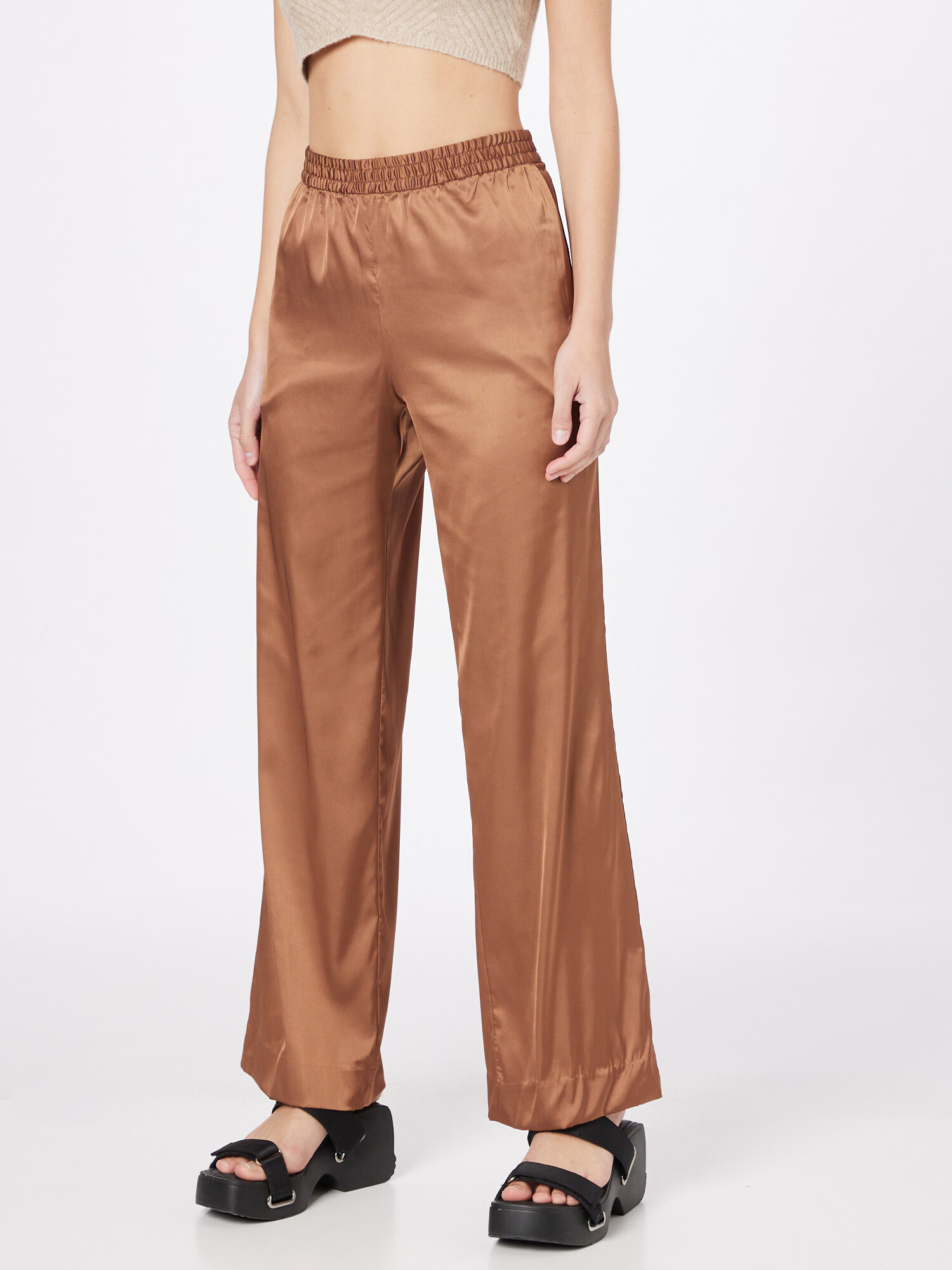 Monki Pantaloni maro - Pled.ro