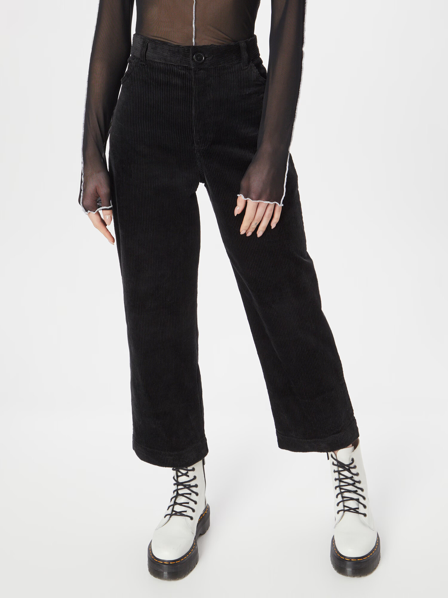 Monki Pantaloni negru - Pled.ro