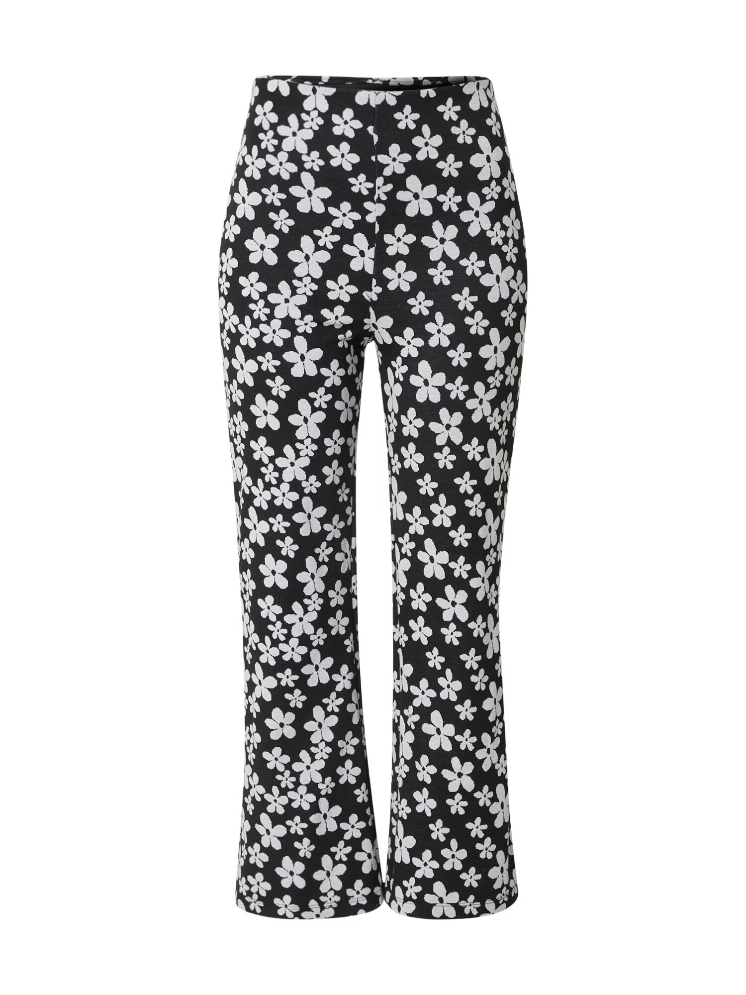 Monki Pantaloni negru / alb - Pled.ro