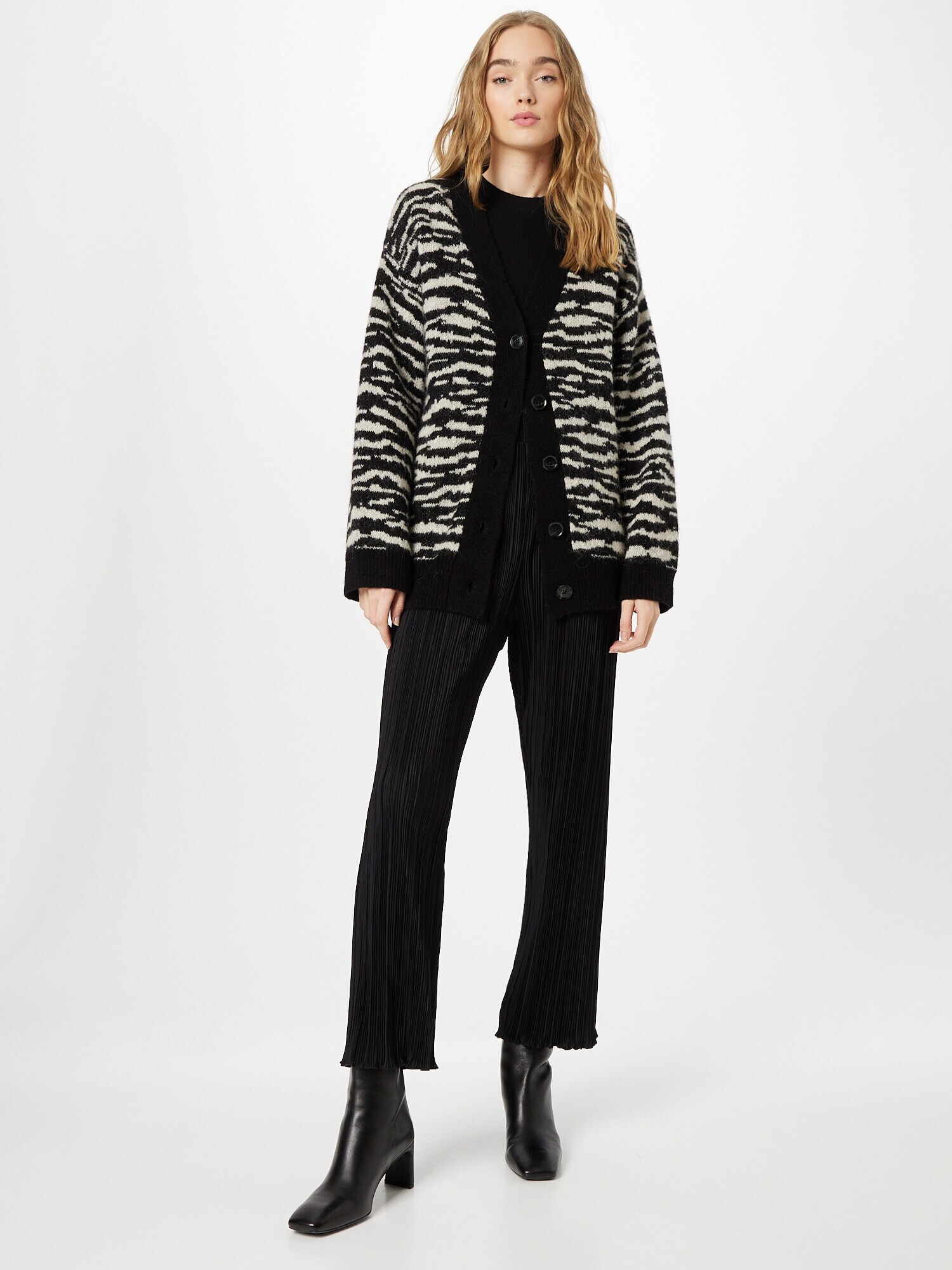 Monki Pantaloni negru - Pled.ro