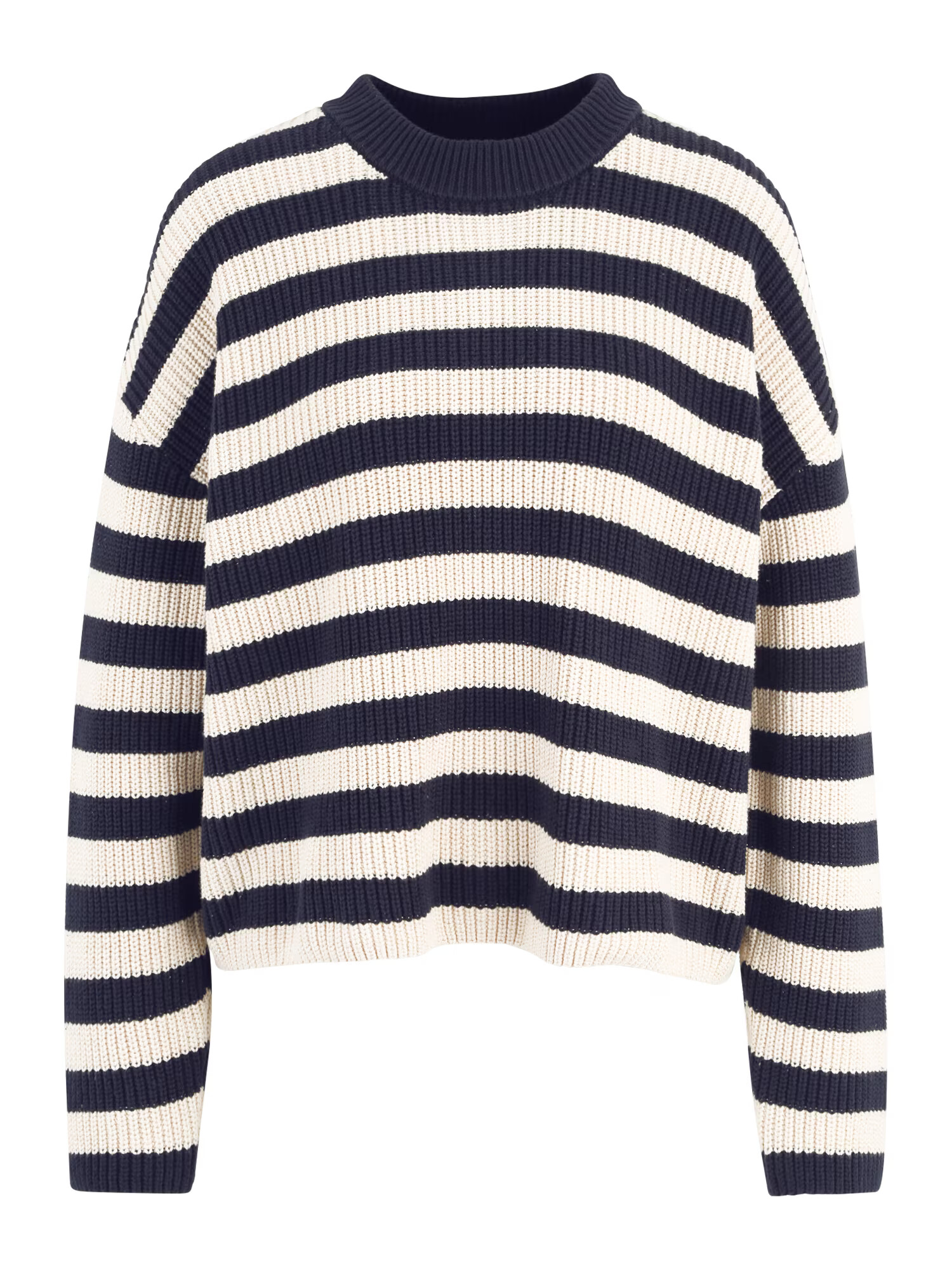 Monki Pulover crem / bleumarin - Pled.ro