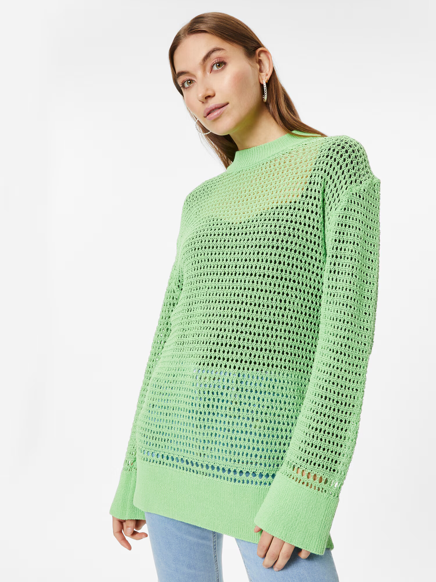 Monki Pulover verde deschis - Pled.ro