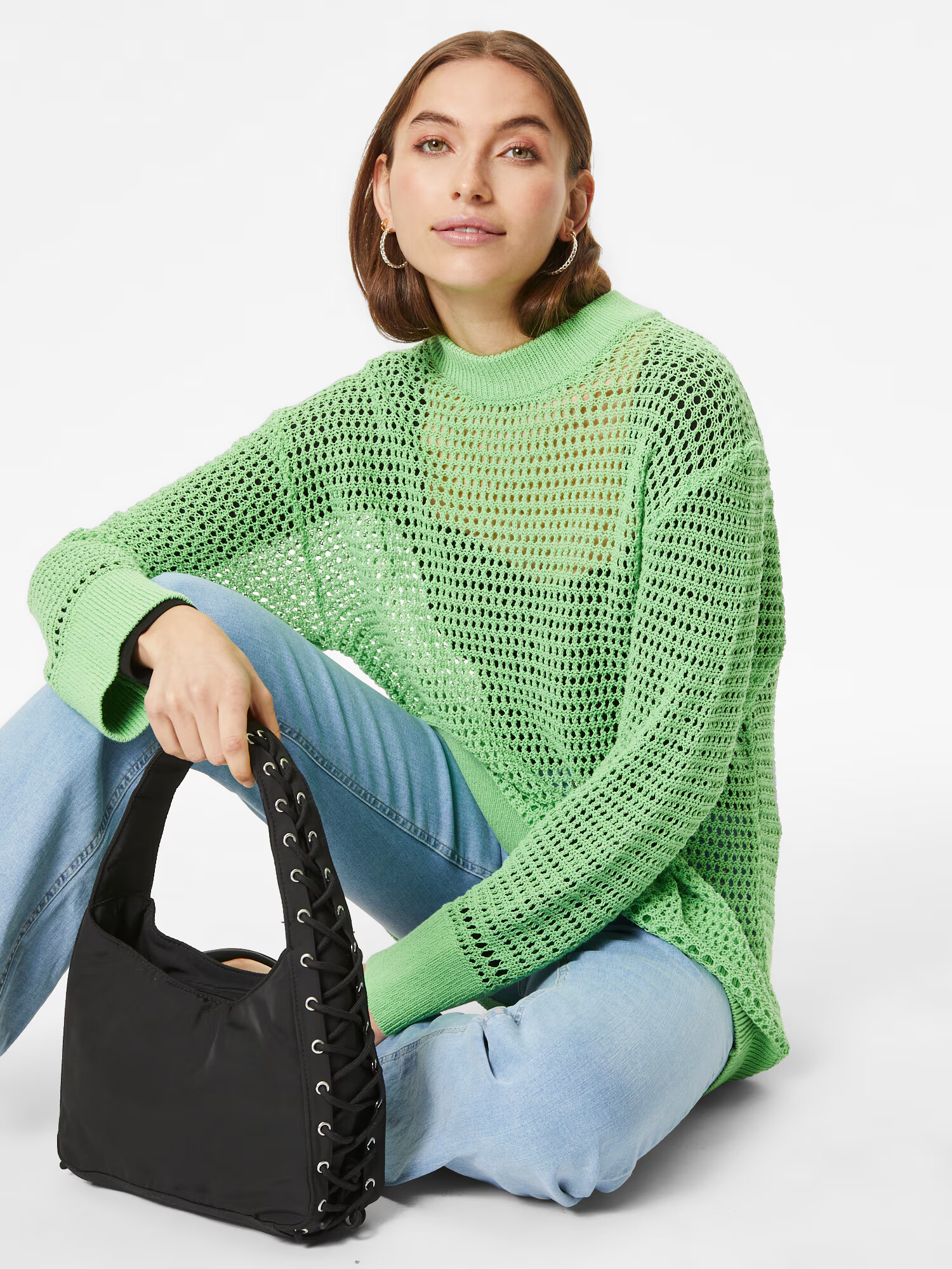 Monki Pulover verde deschis - Pled.ro