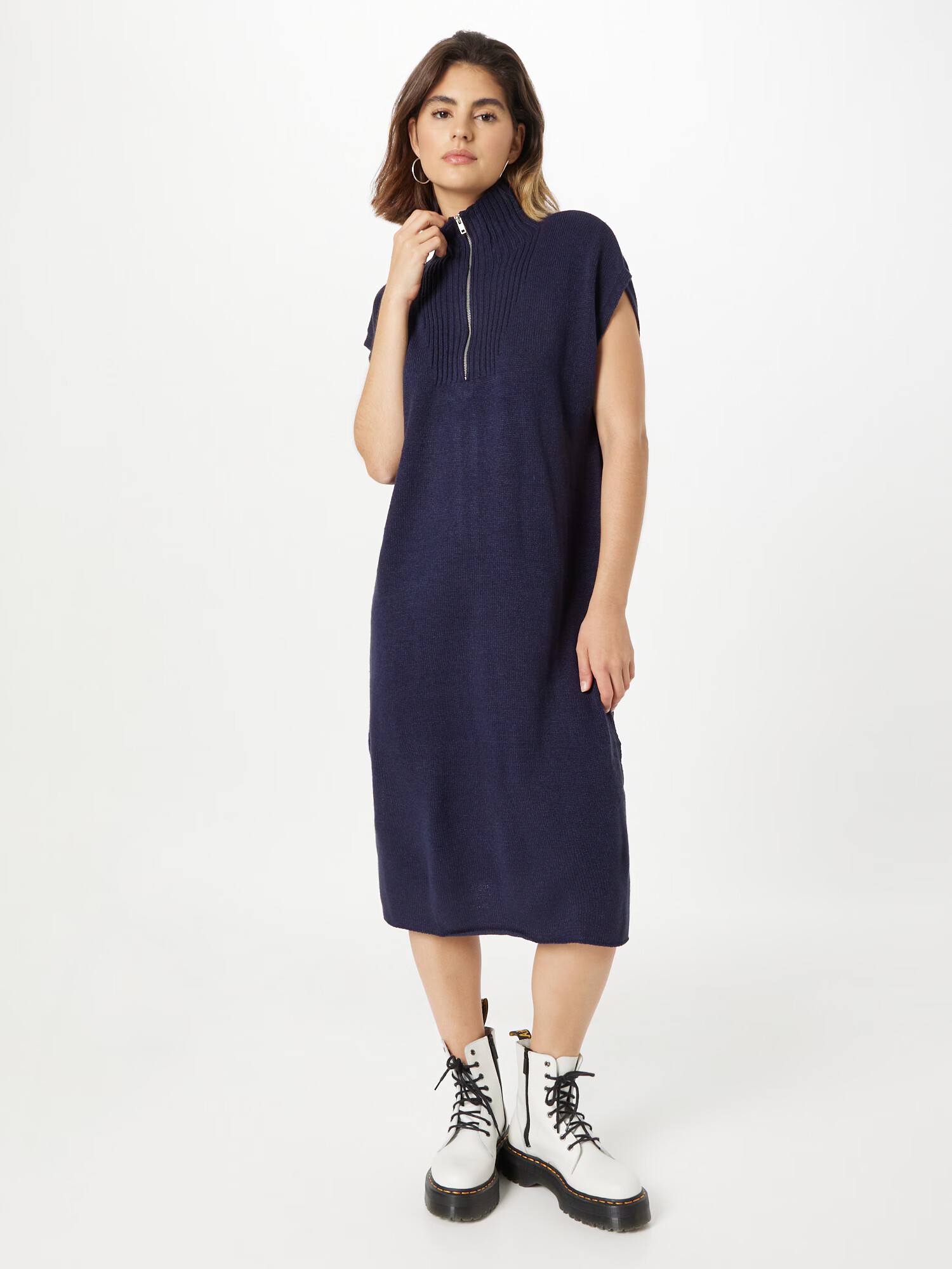 Monki Rochie bleumarin - Pled.ro