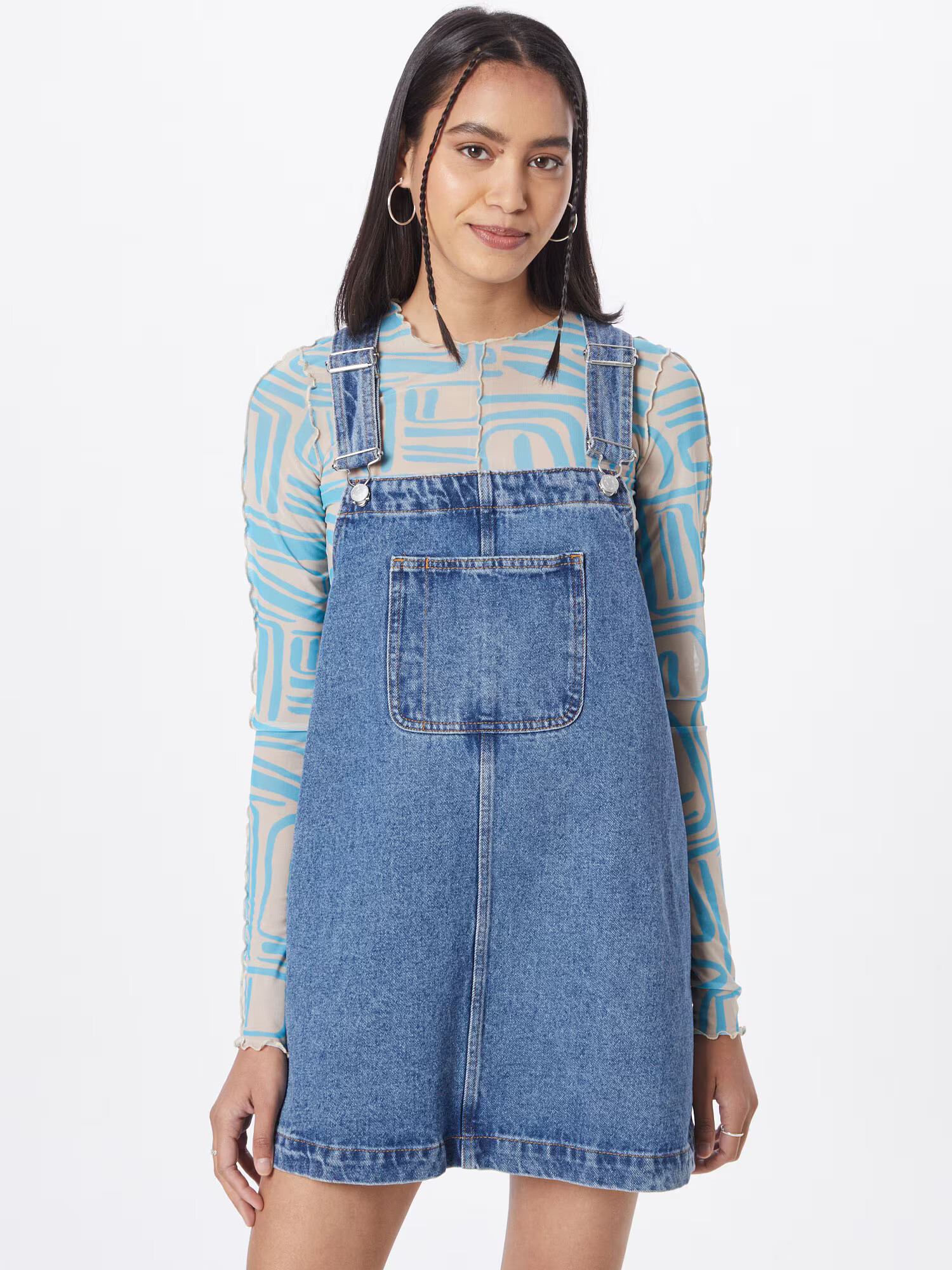 Monki Rochie albastru denim - Pled.ro