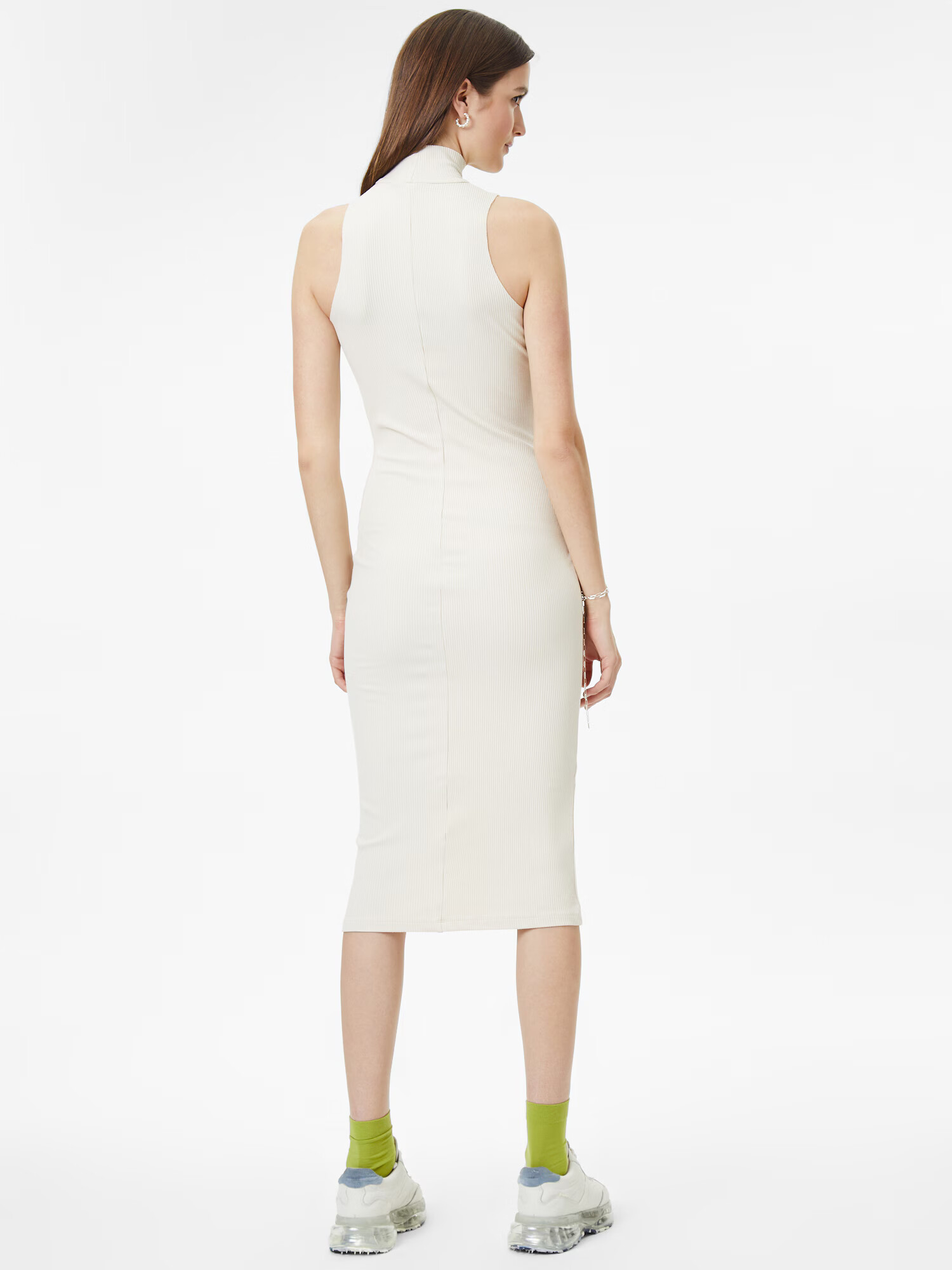 Monki Rochie alb natural - Pled.ro