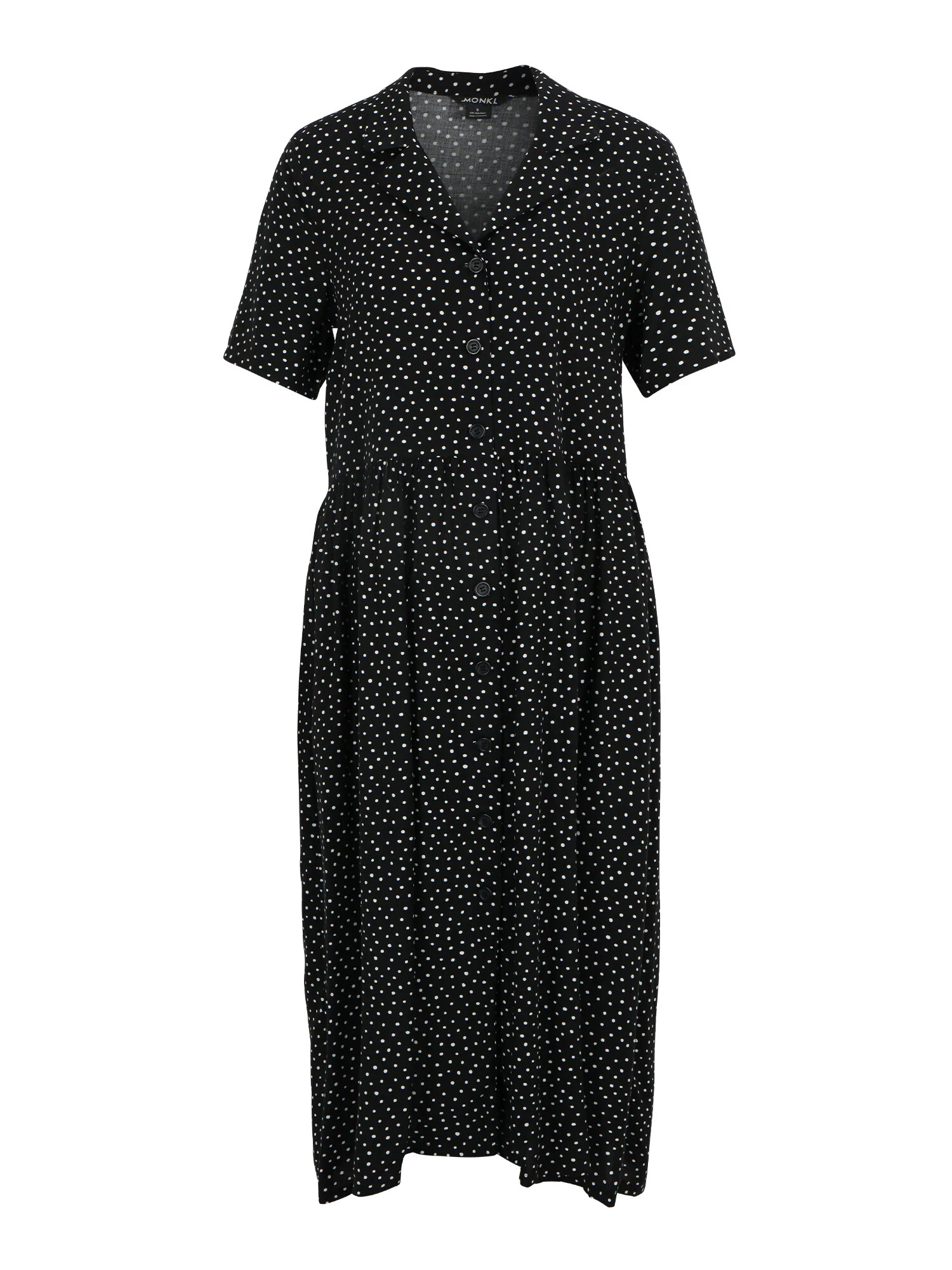 Monki Rochie negru / alb - Pled.ro