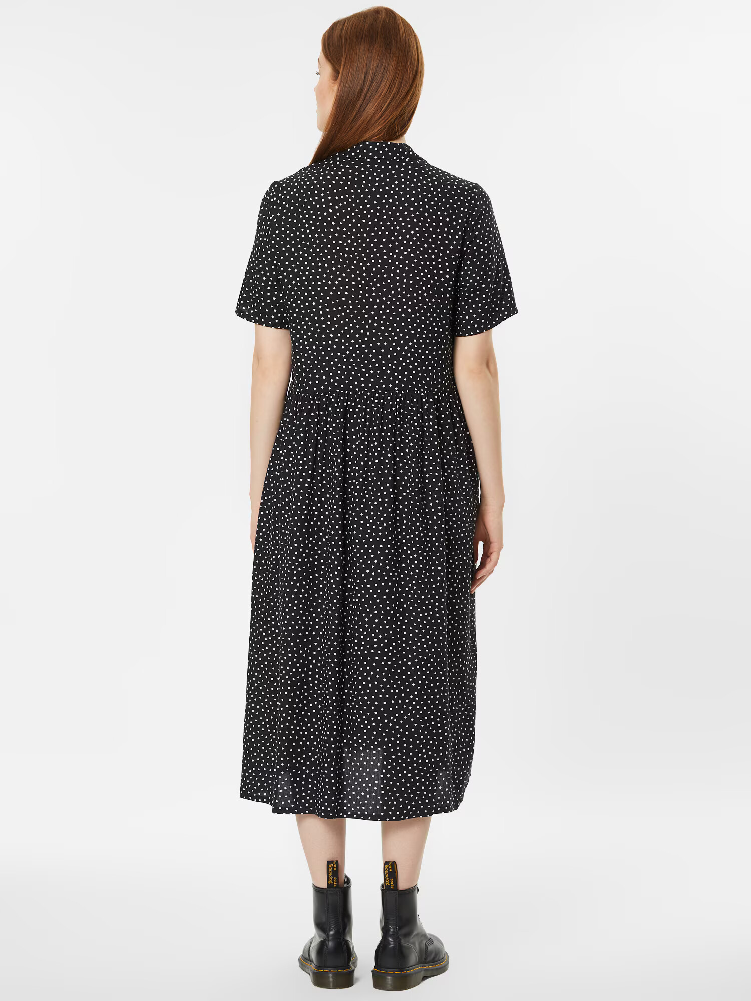 Monki Rochie negru / alb - Pled.ro