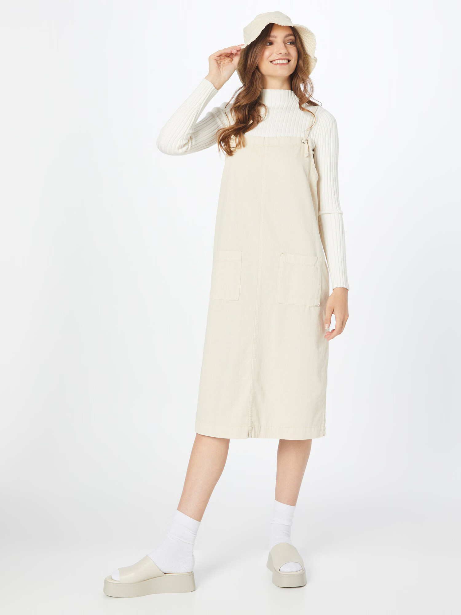 Monki Rochie crem - Pled.ro