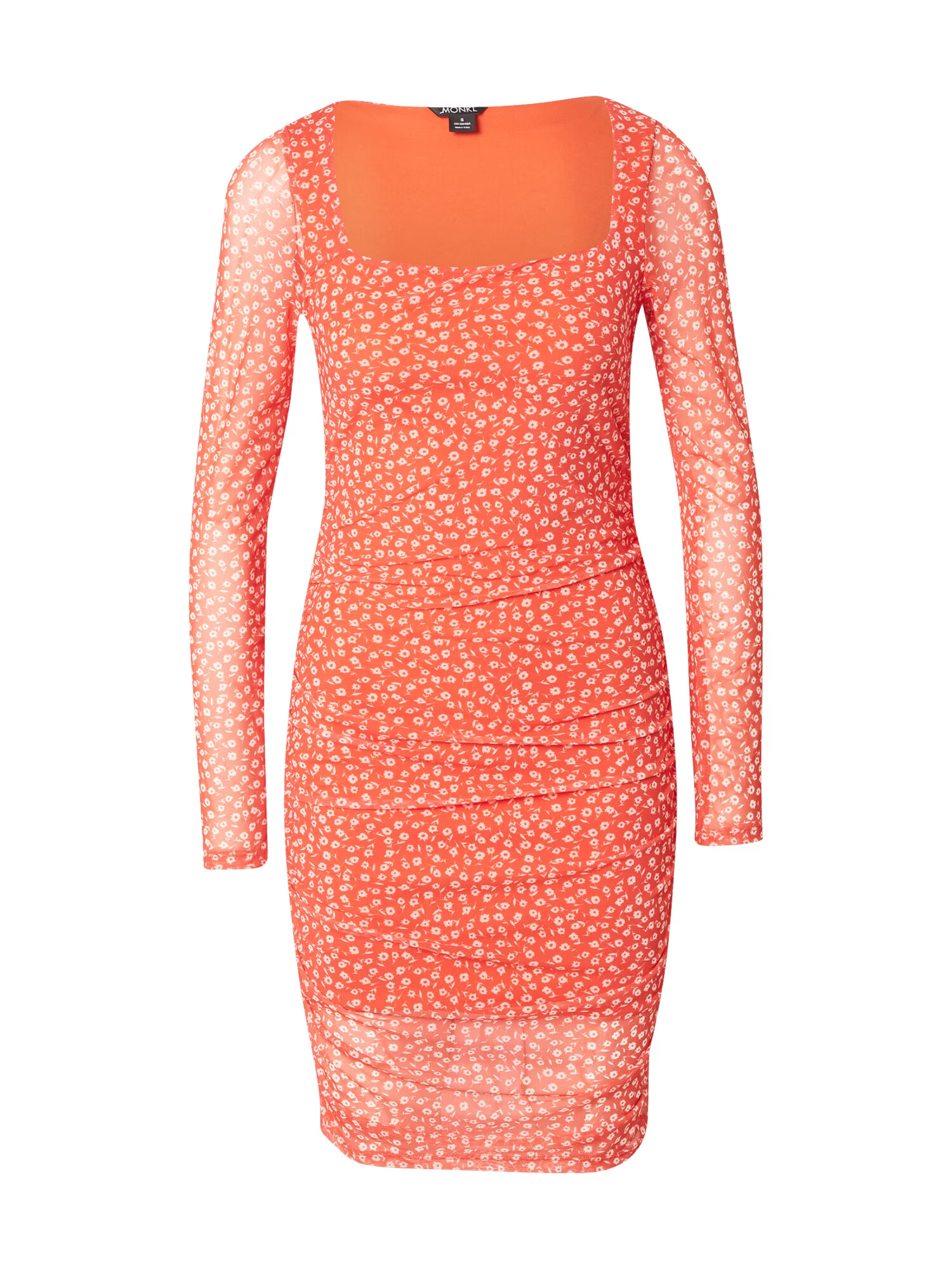 Monki Rochie portocaliu / alb - Pled.ro