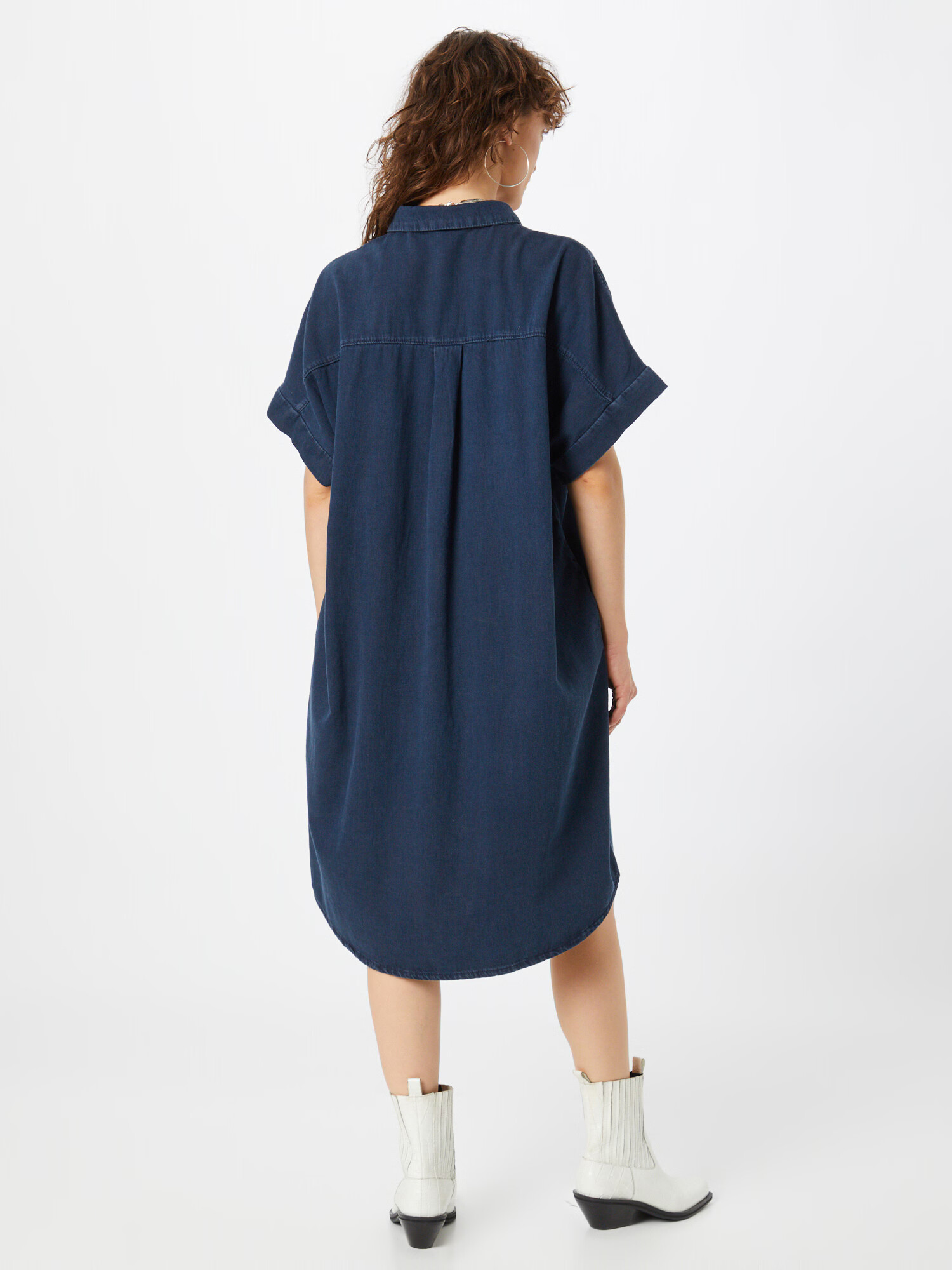 Monki Rochie tip bluză bleumarin - Pled.ro