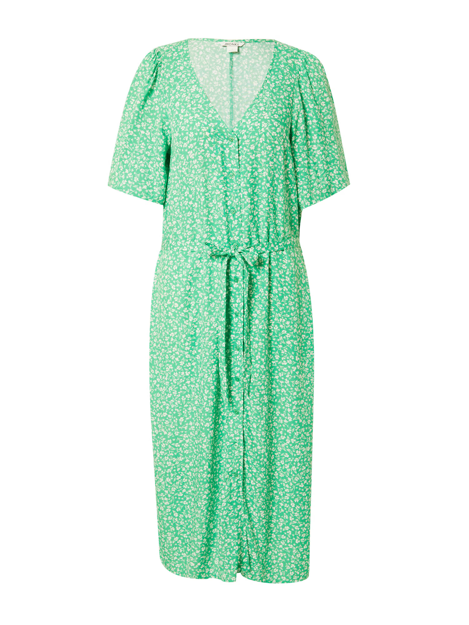 Monki Rochie tip bluză verde deschis / alb - Pled.ro