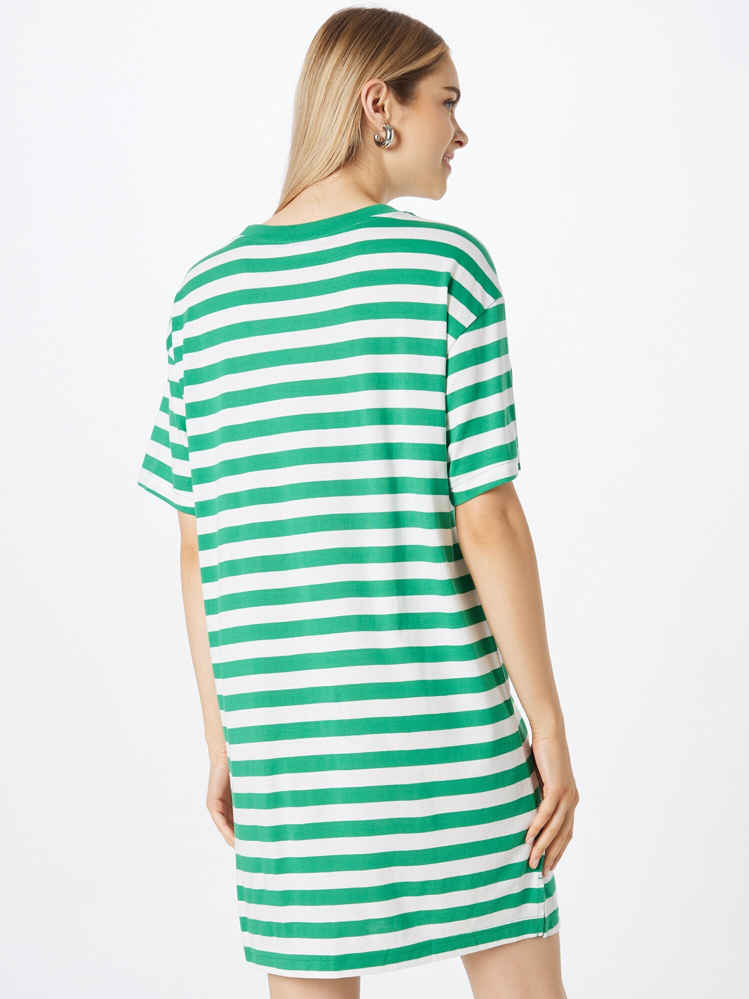 Monki Rochie verde / alb - Pled.ro