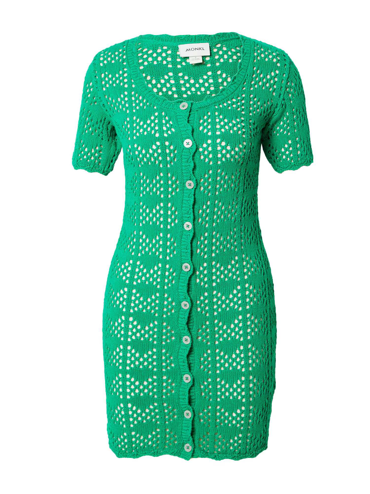 Monki Rochie tricotat verde jad - Pled.ro