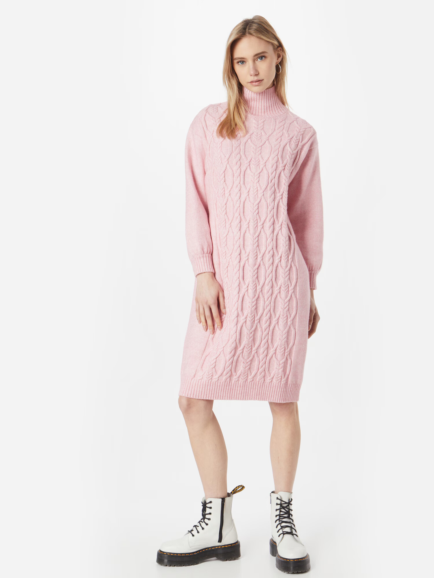 Monki Rochie tricotat roz - Pled.ro