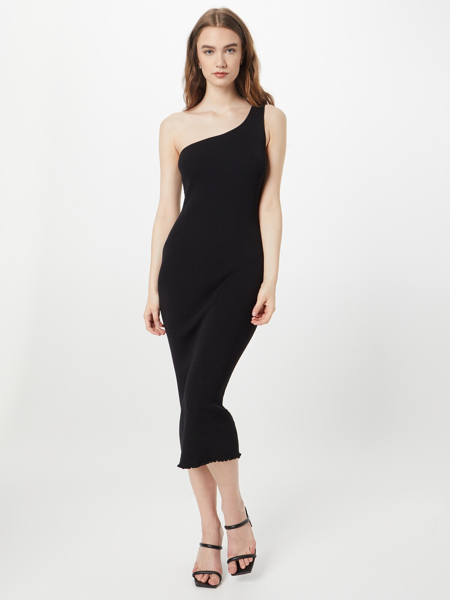 Monki Rochie tricotat negru - Pled.ro