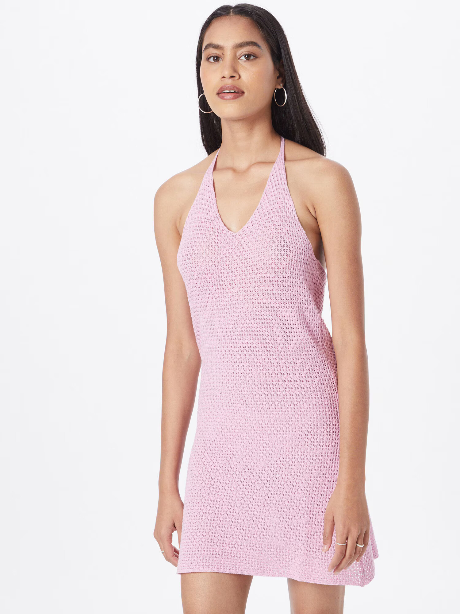 Monki Rochie tricotat roz - Pled.ro