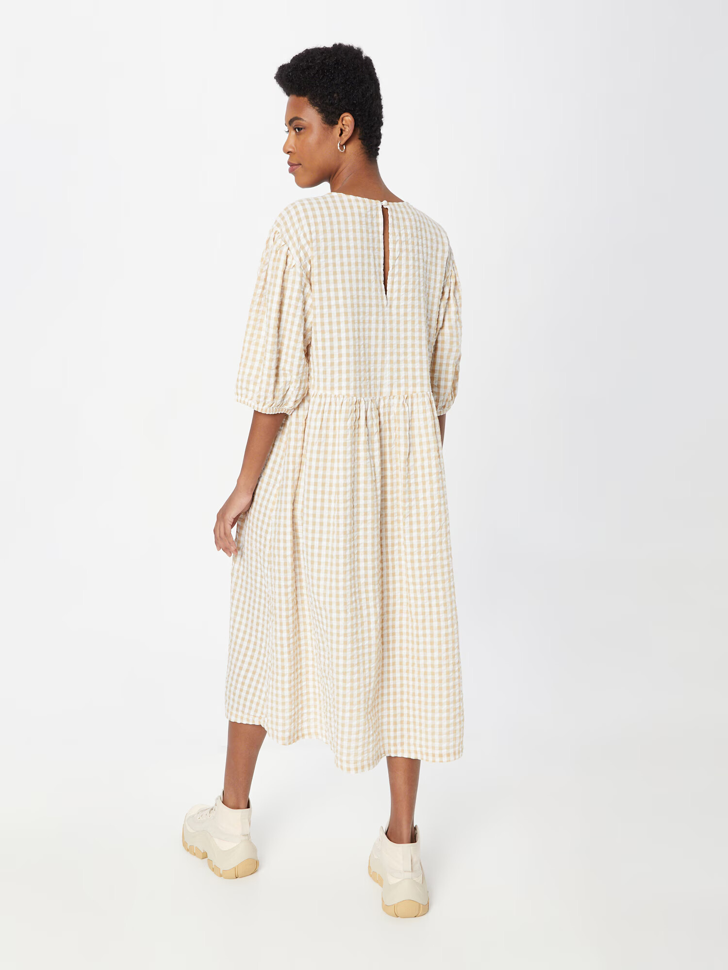 Monki Rochie bej / bej deschis / alb - Pled.ro