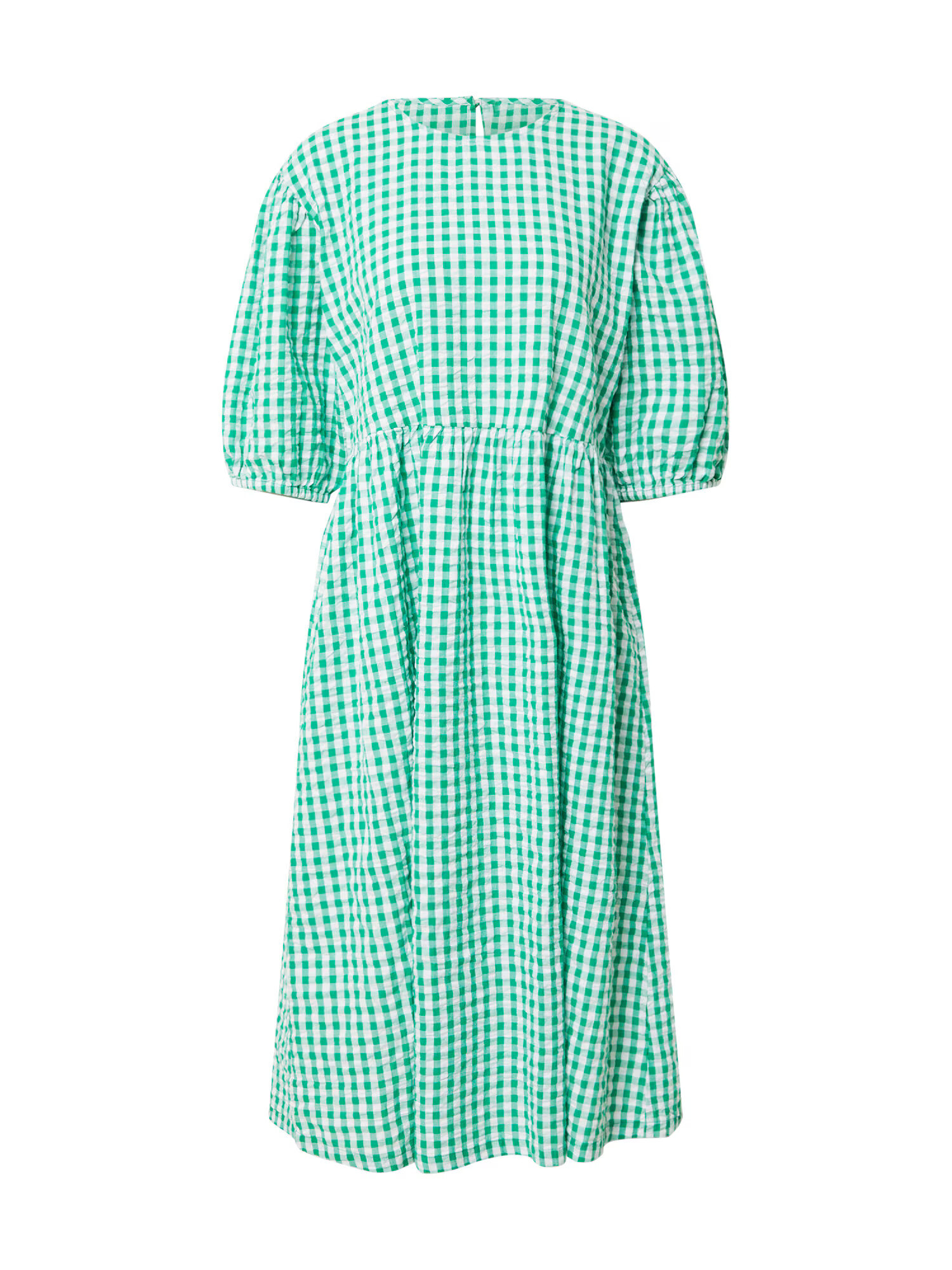 Monki Rochie verde / alb - Pled.ro