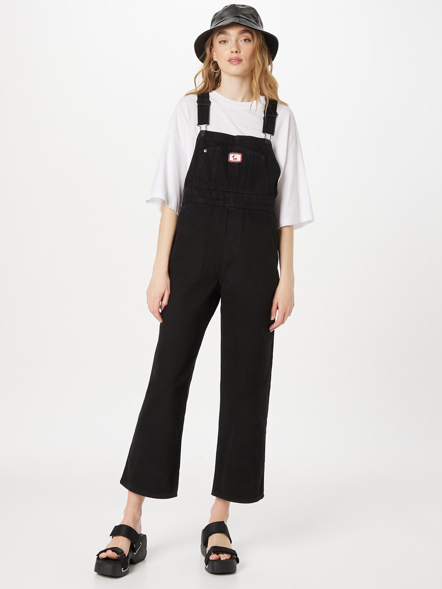 Monki Salopetă negru denim - Pled.ro