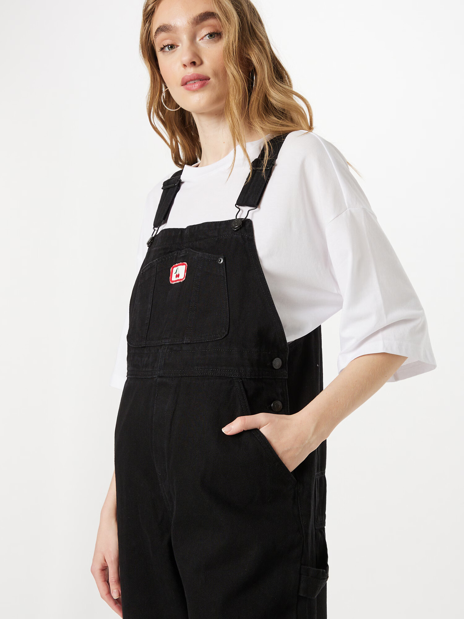 Monki Salopetă negru denim - Pled.ro