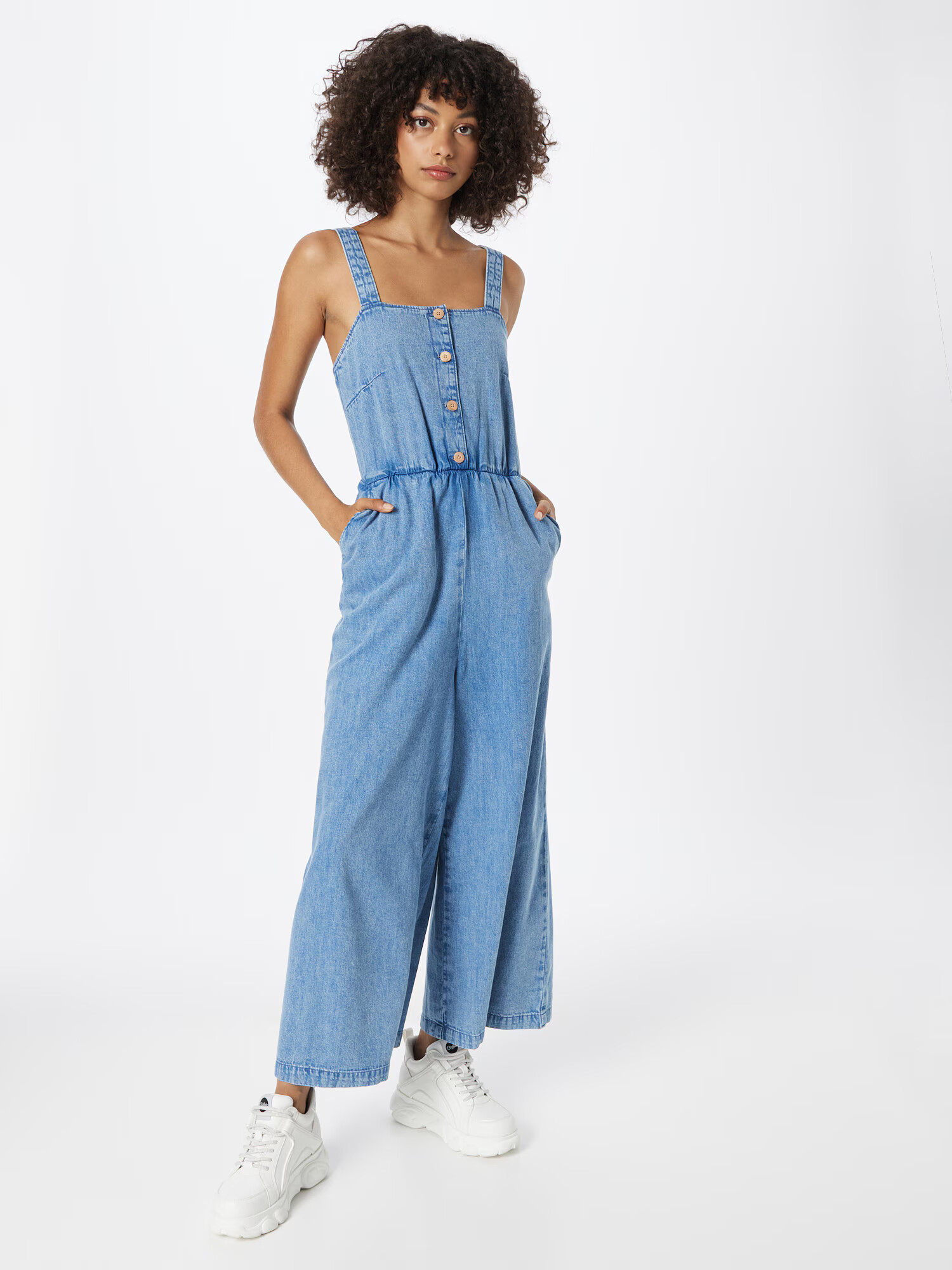 Monki Salopeta albastru denim - Pled.ro