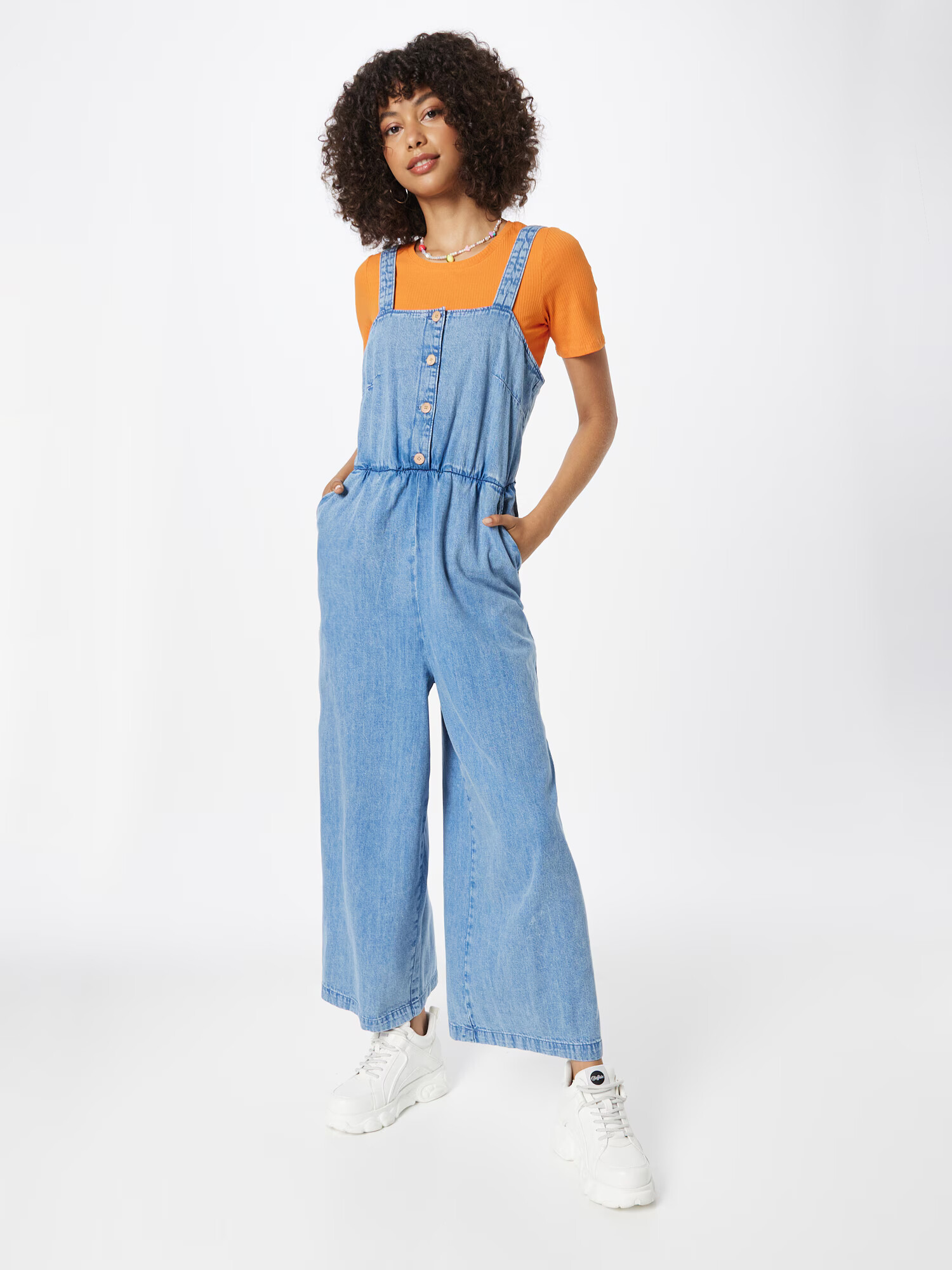 Monki Salopeta albastru denim - Pled.ro