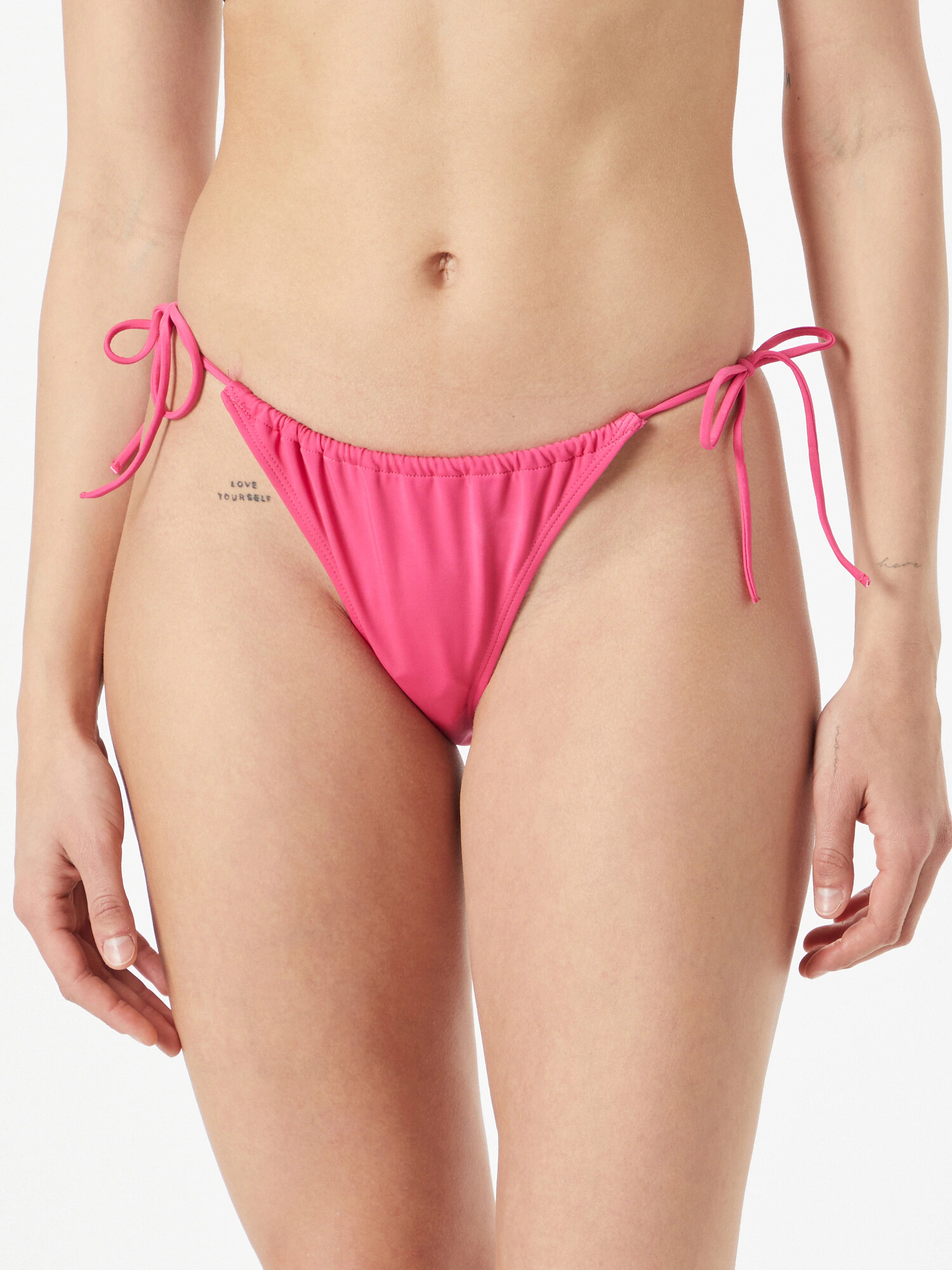 Monki Slip costum de baie roz - Pled.ro