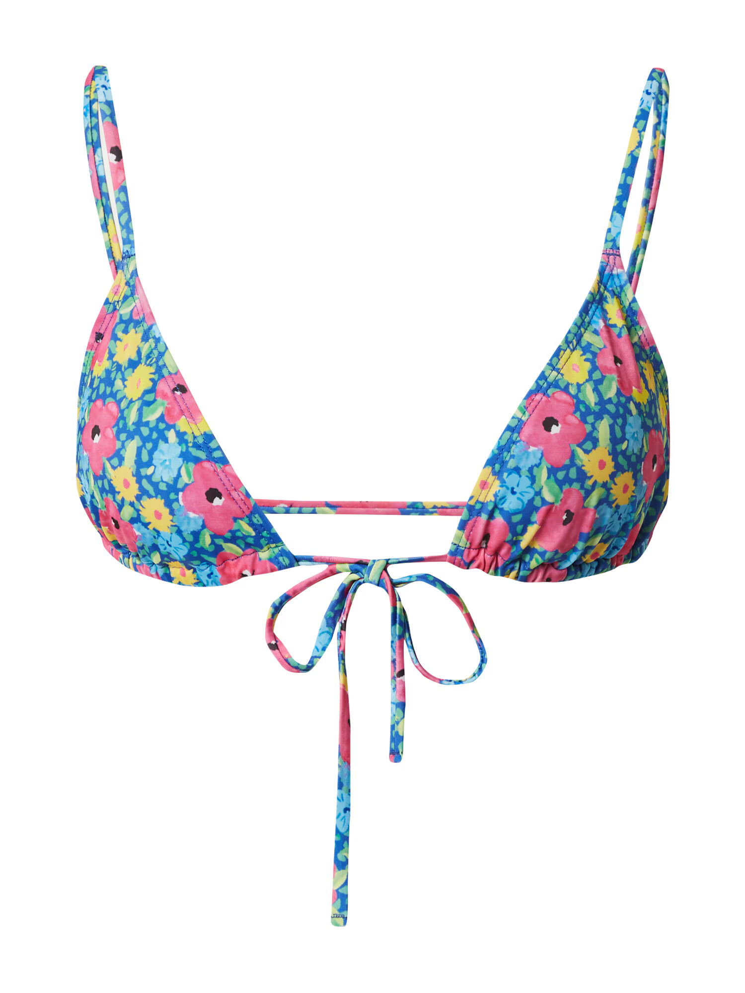 Monki Sutien costum de baie albastru deschis / galben / roz - Pled.ro