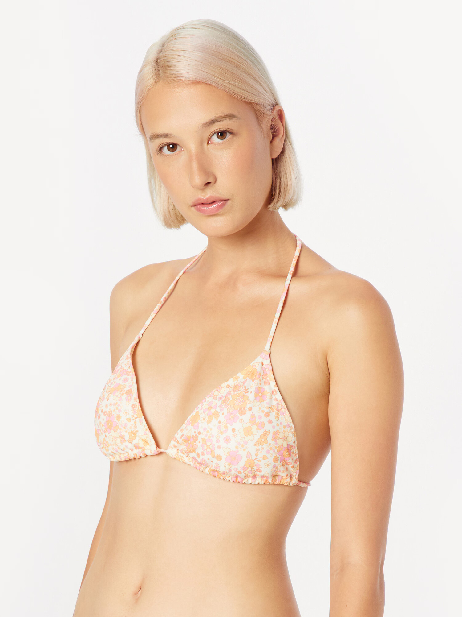 Monki Sutien costum de baie galben / galben pastel / portocaliu caisă / roz deschis - Pled.ro