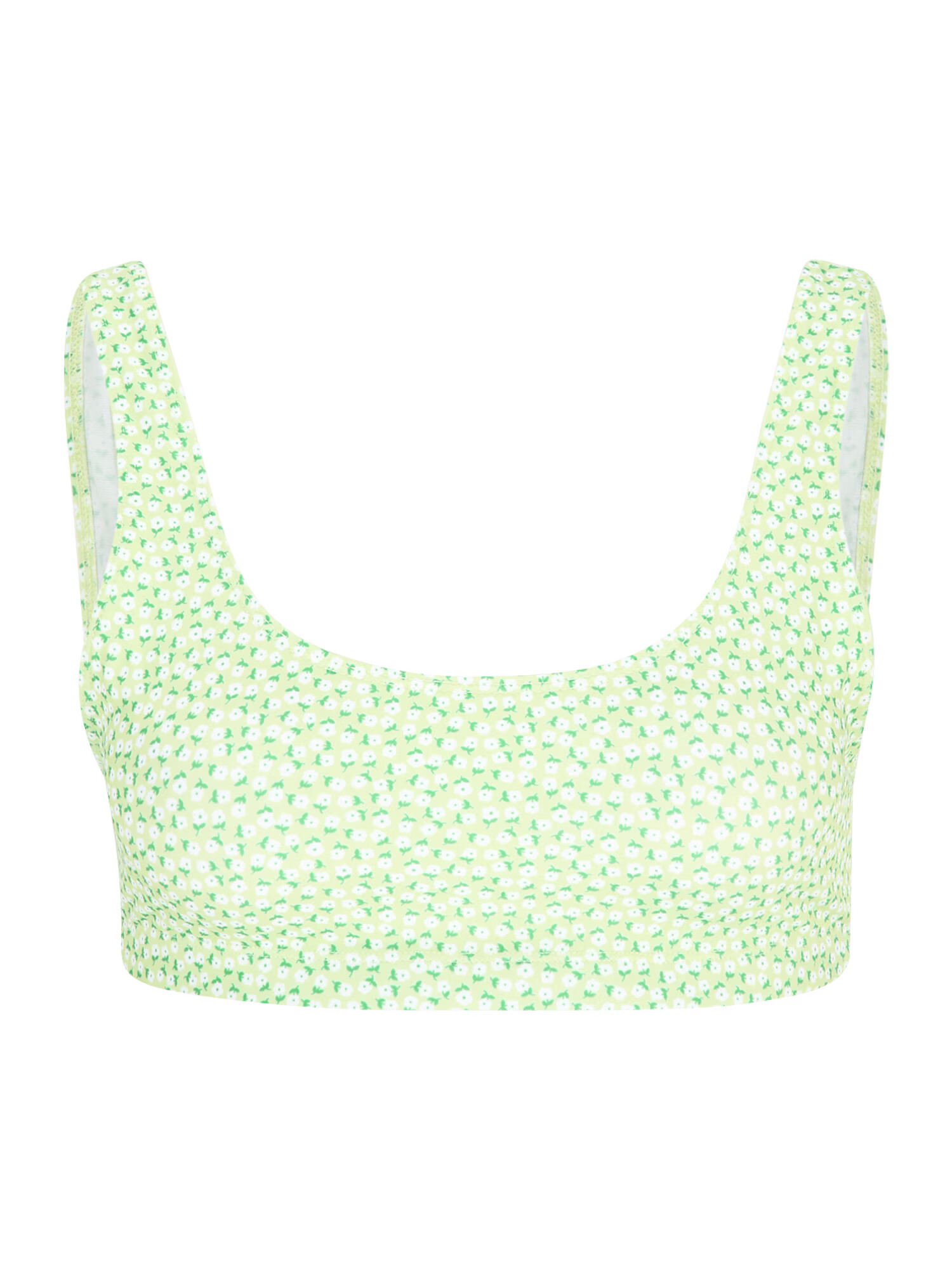 Monki Sutien costum de baie verde / verde deschis / alb - Pled.ro