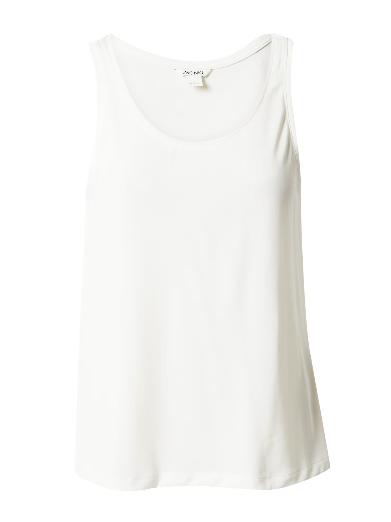 Monki Top alb natural - Pled.ro