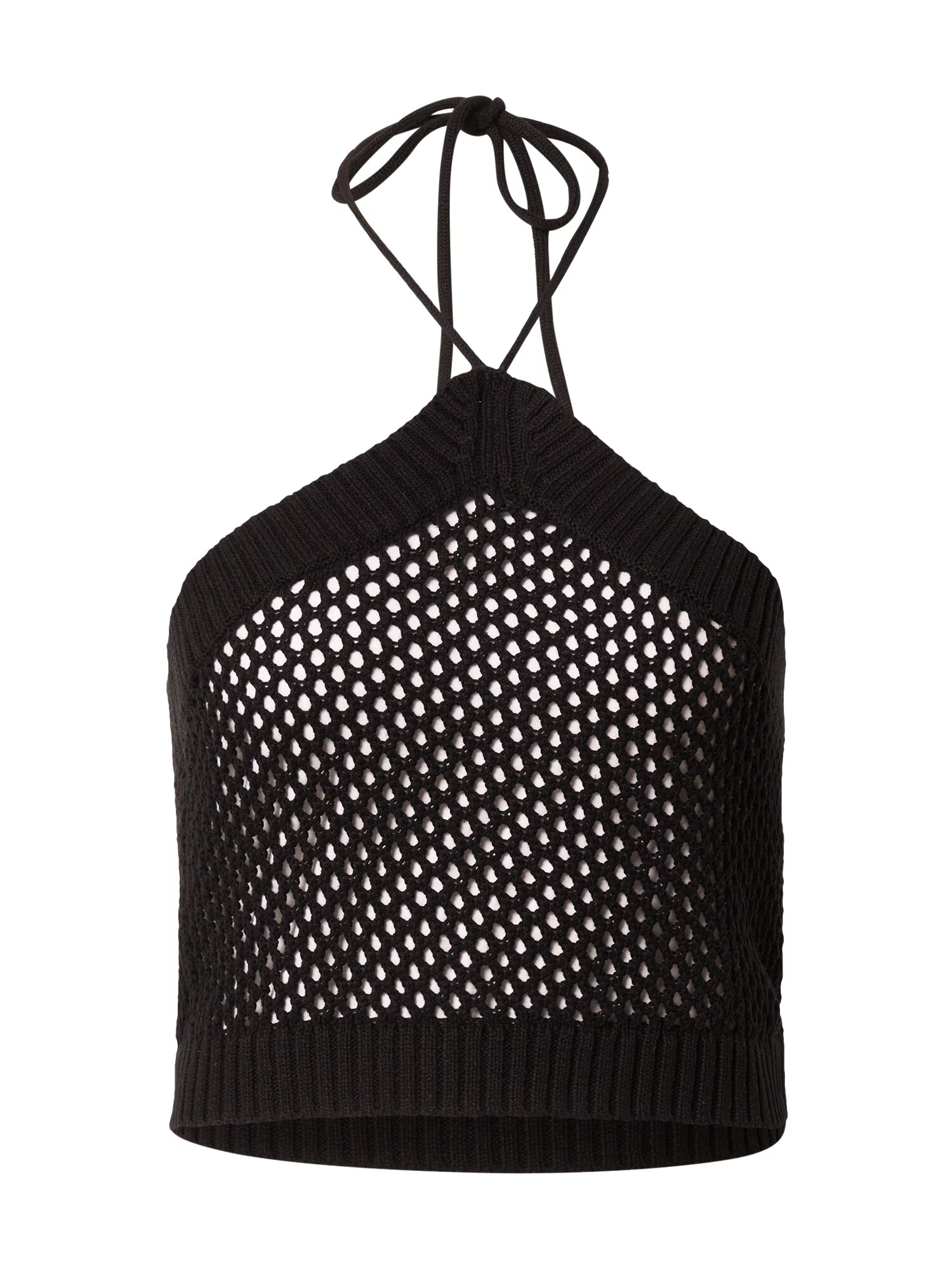 Monki Top brodat negru - Pled.ro