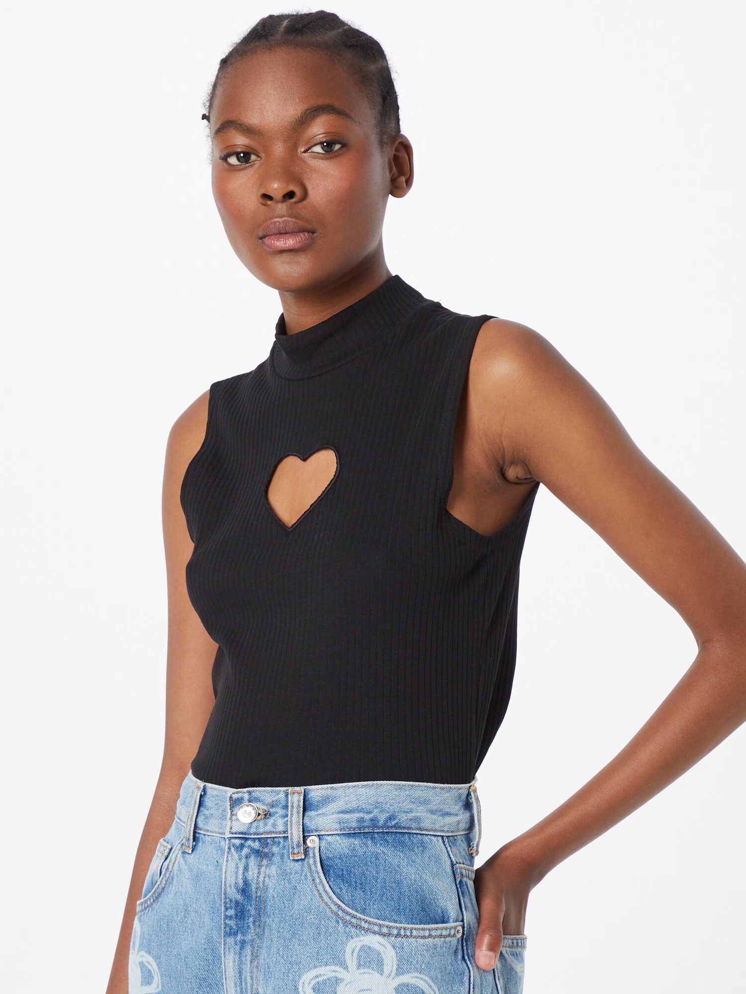 Monki Top negru - Pled.ro