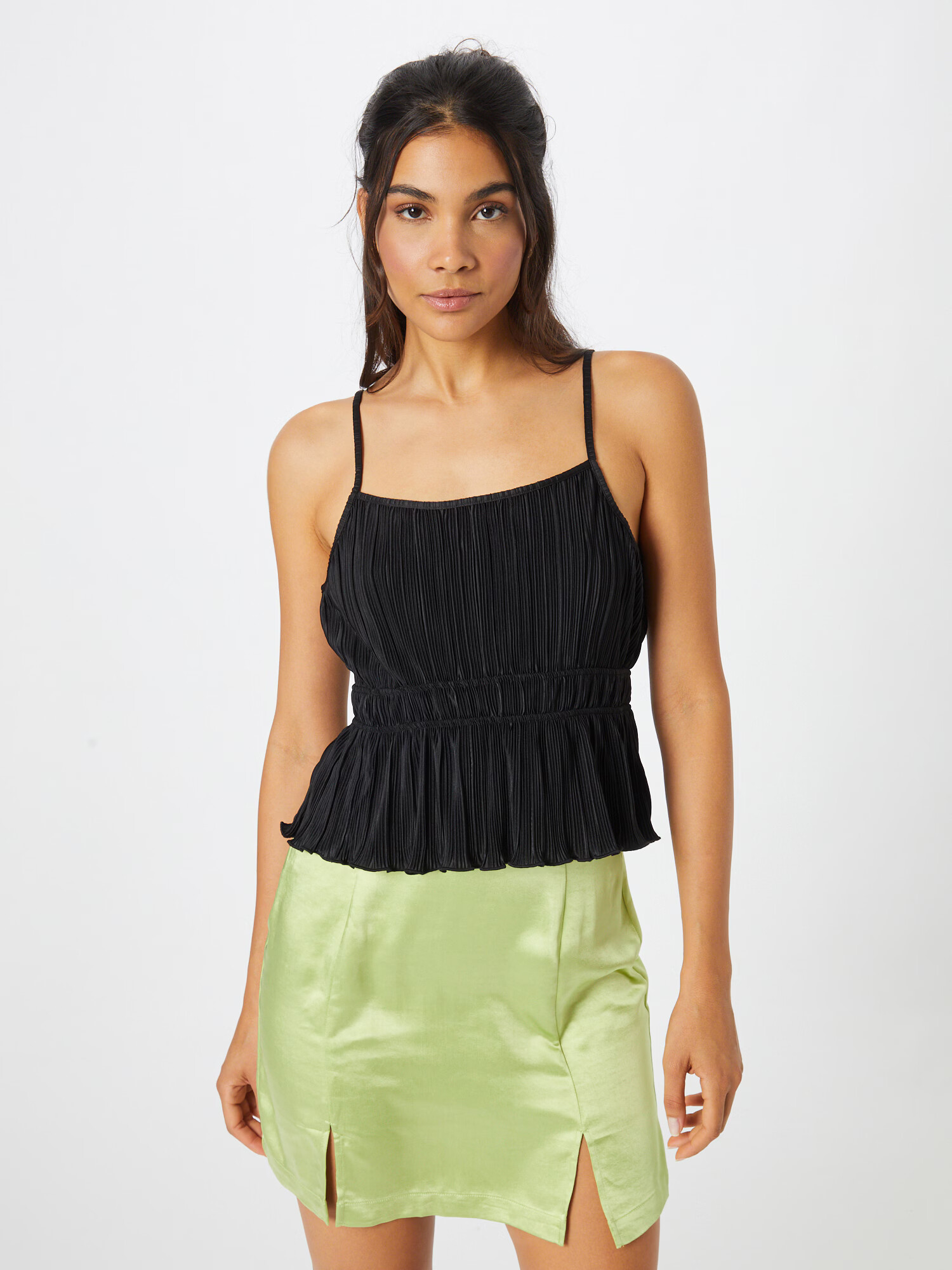 Monki Top negru - Pled.ro