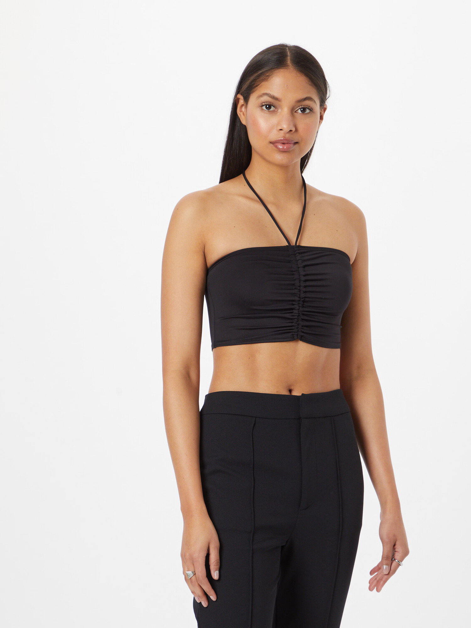 Monki Top negru - Pled.ro