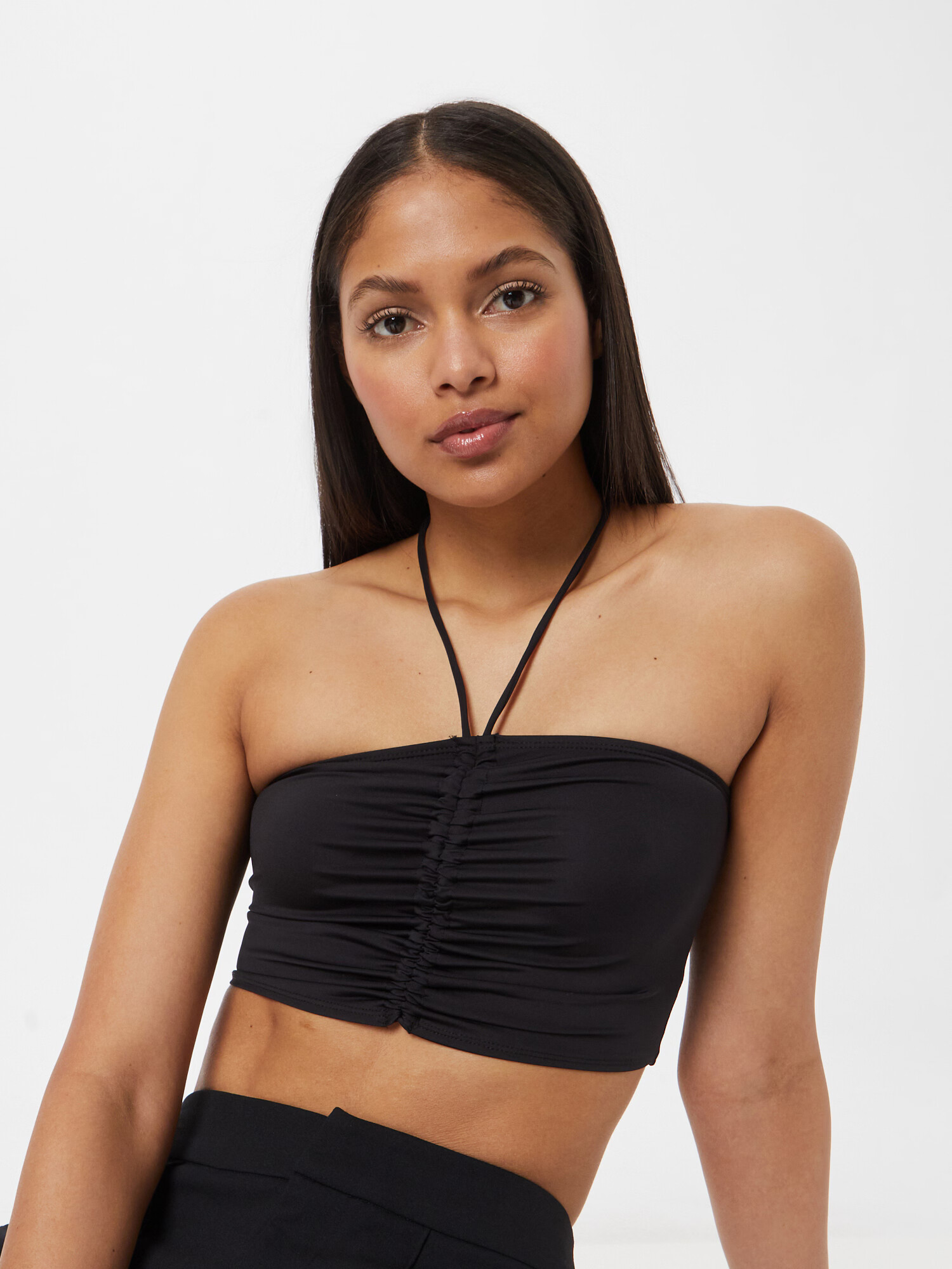 Monki Top negru - Pled.ro